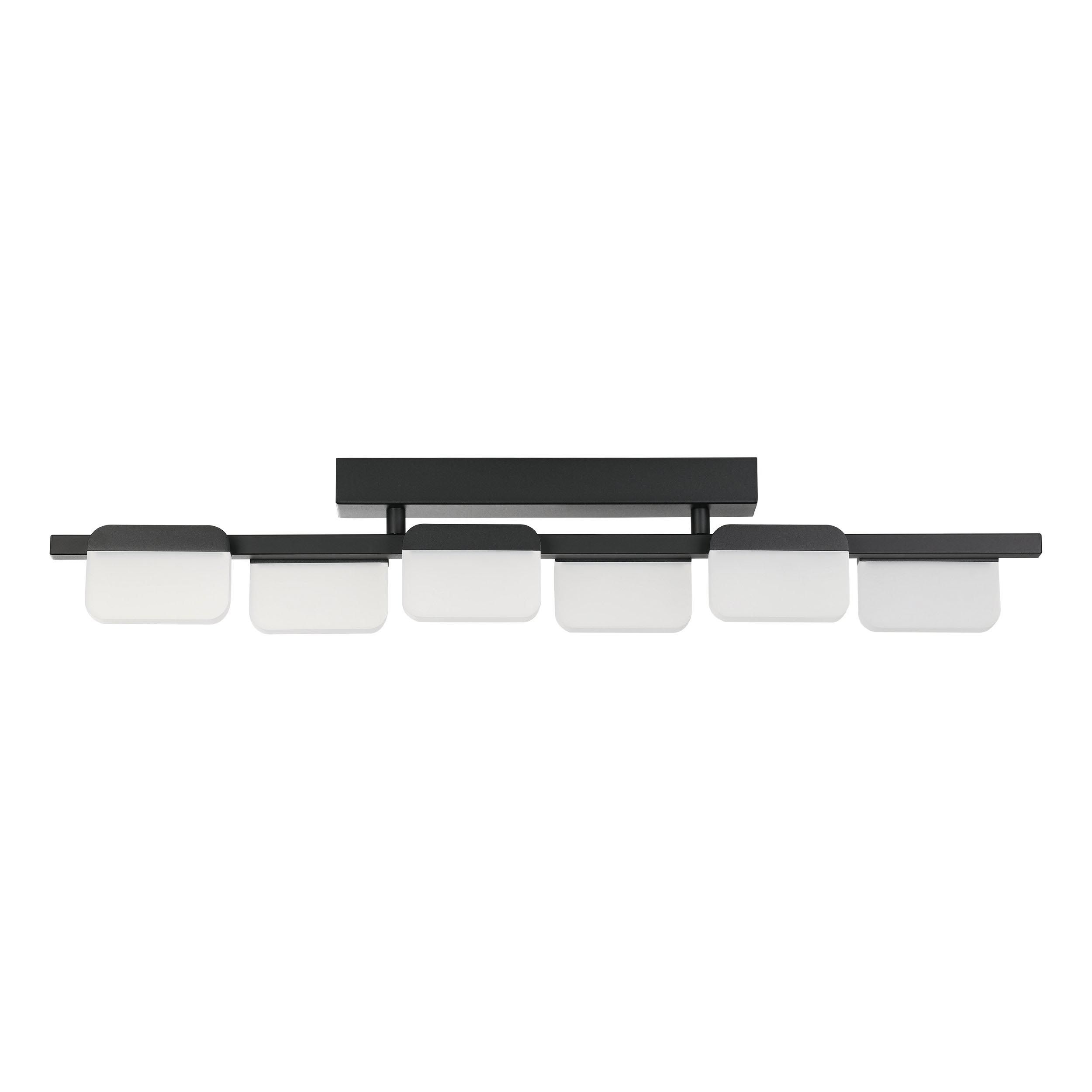 Plafonnier LED ERVIDEL noir L21cm