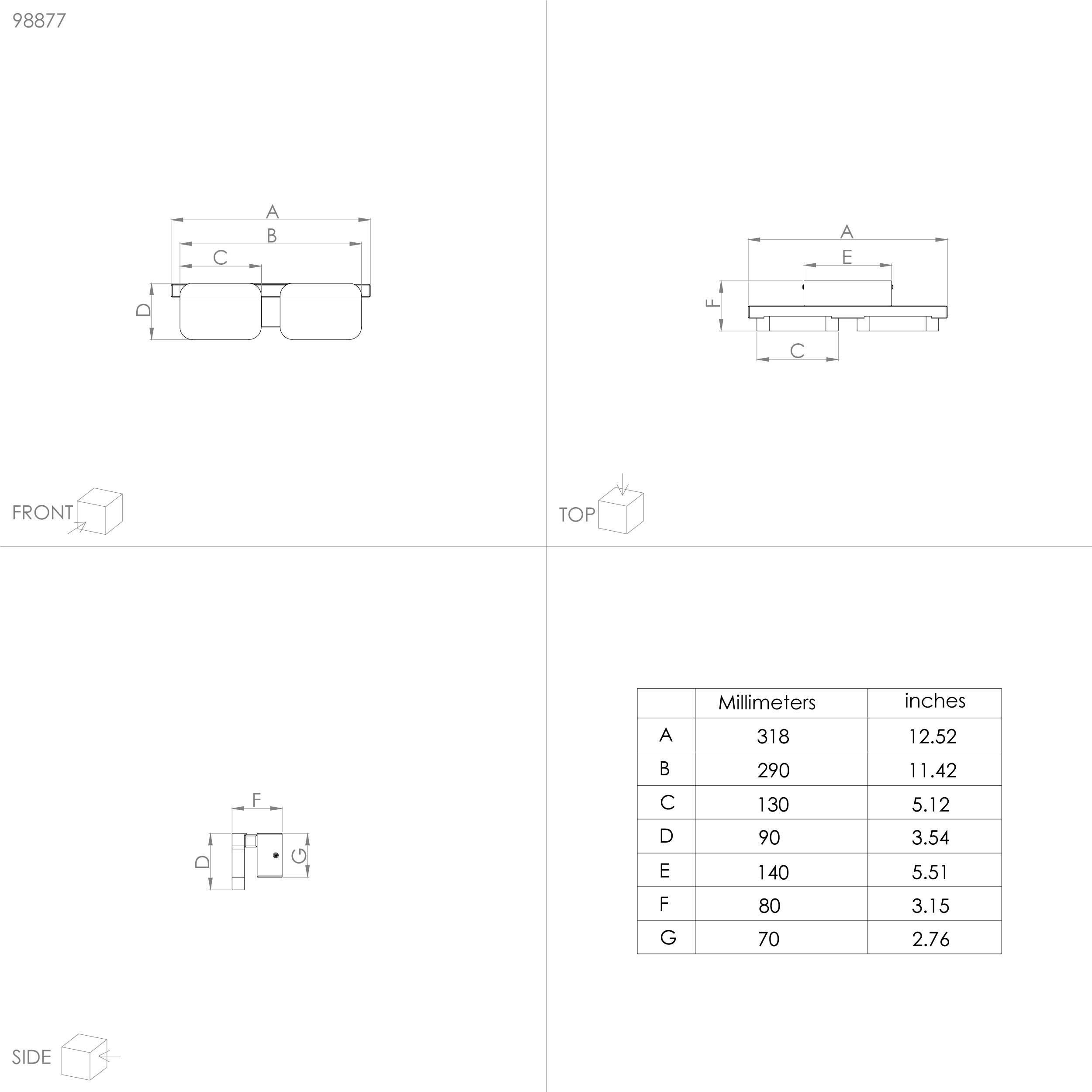 Applique LED ERVIDEL noir L32cm