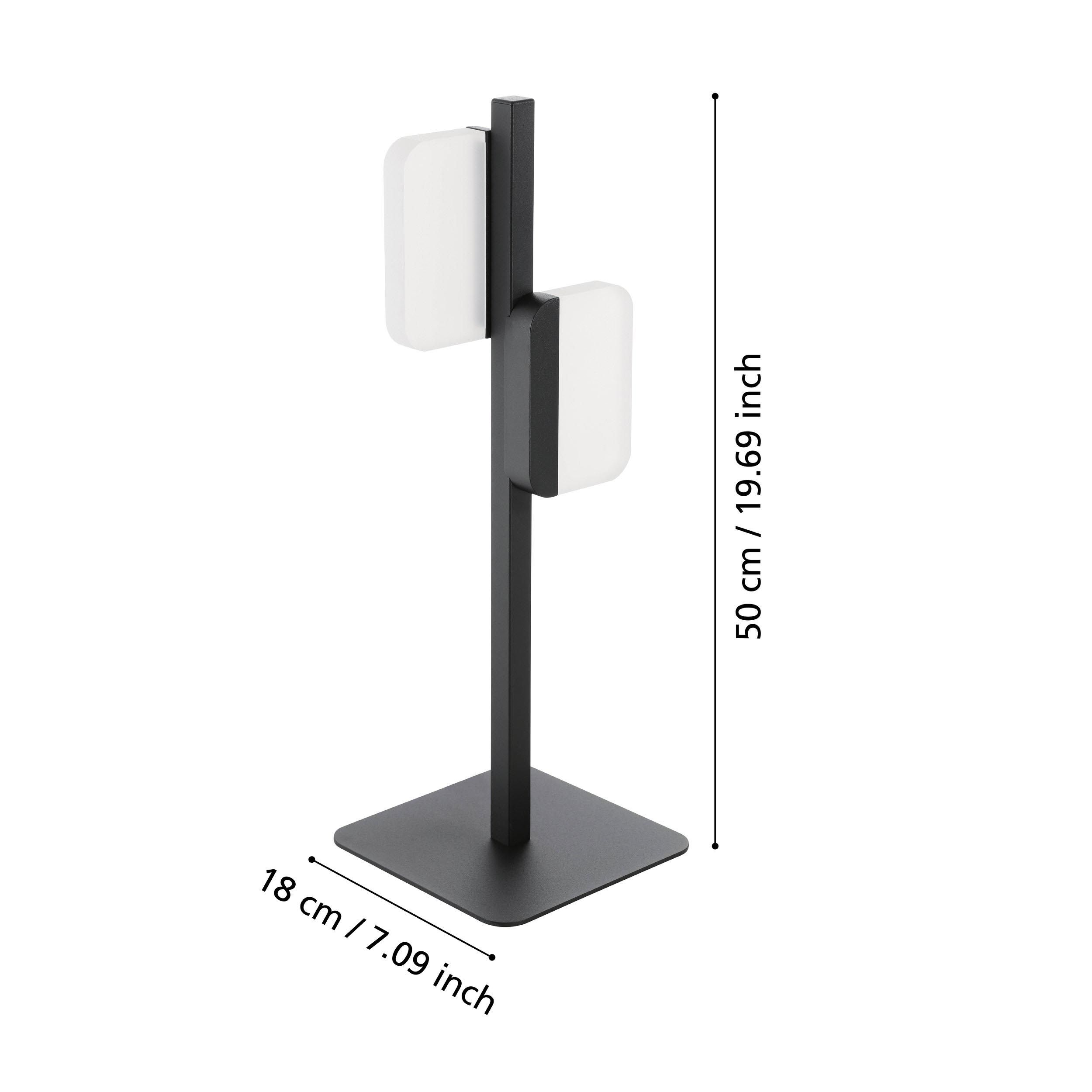 Lampe à poser LED ERVIDEL noir H50cm