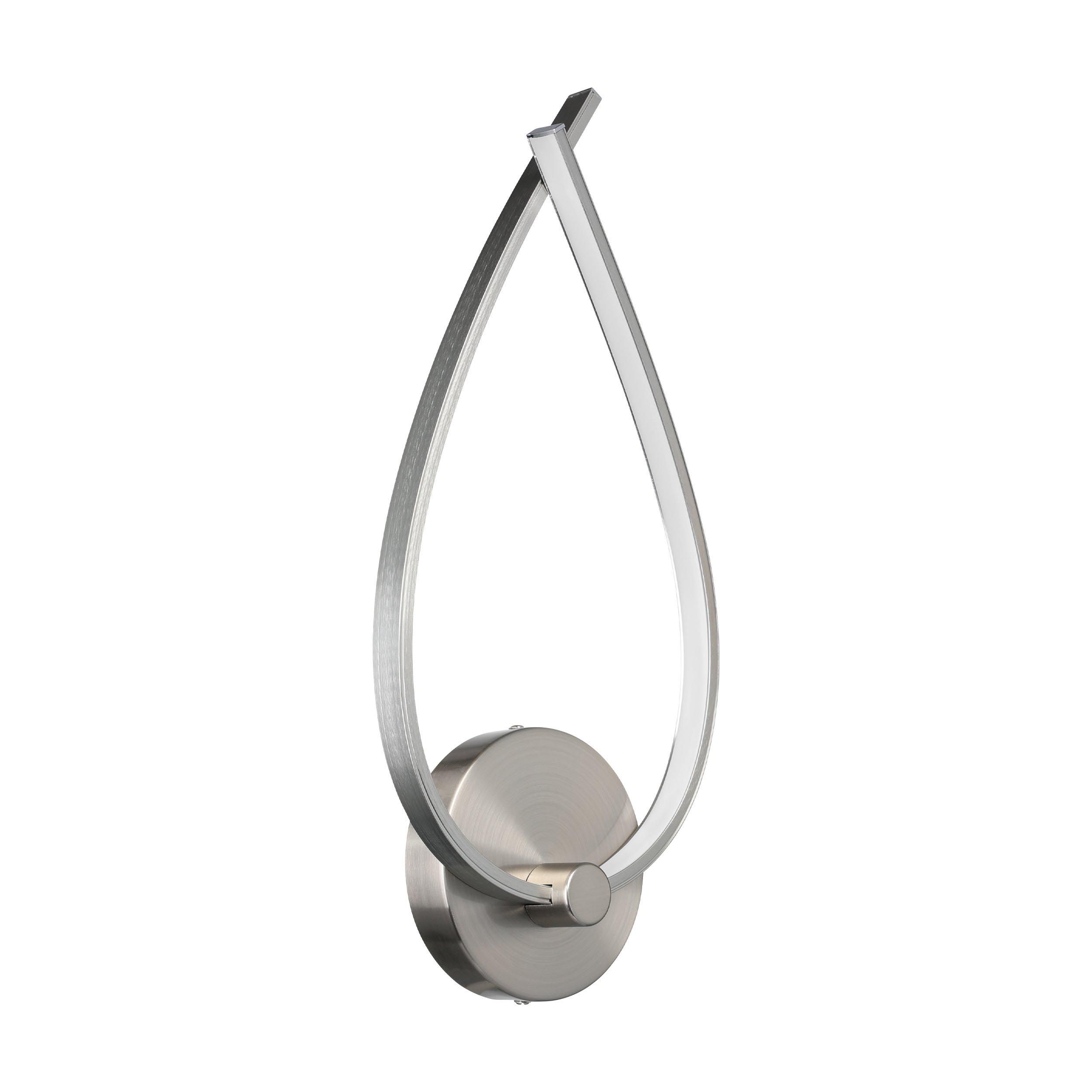 Applique LED PALOZZA 1 nickel H42,5cm