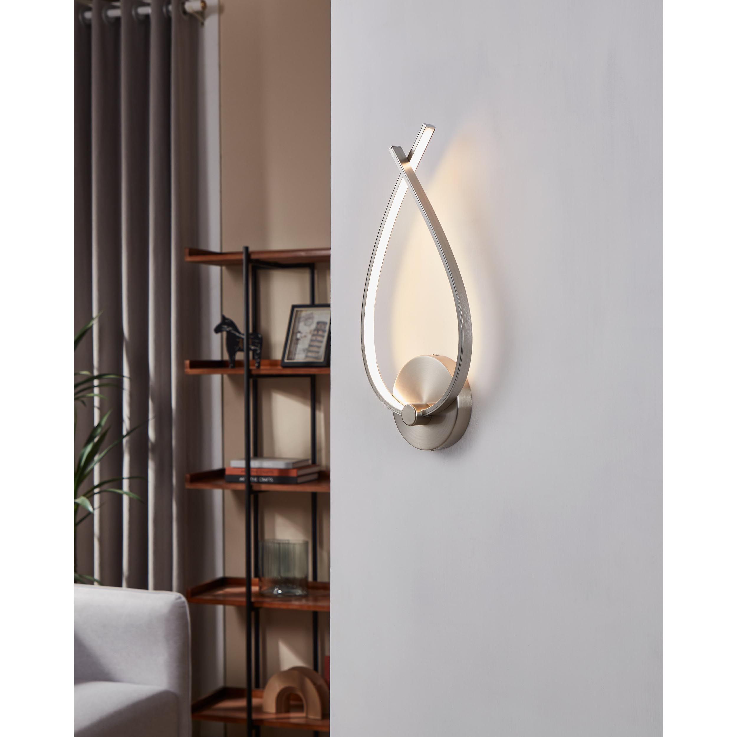 Applique LED PALOZZA 1 nickel H42,5cm