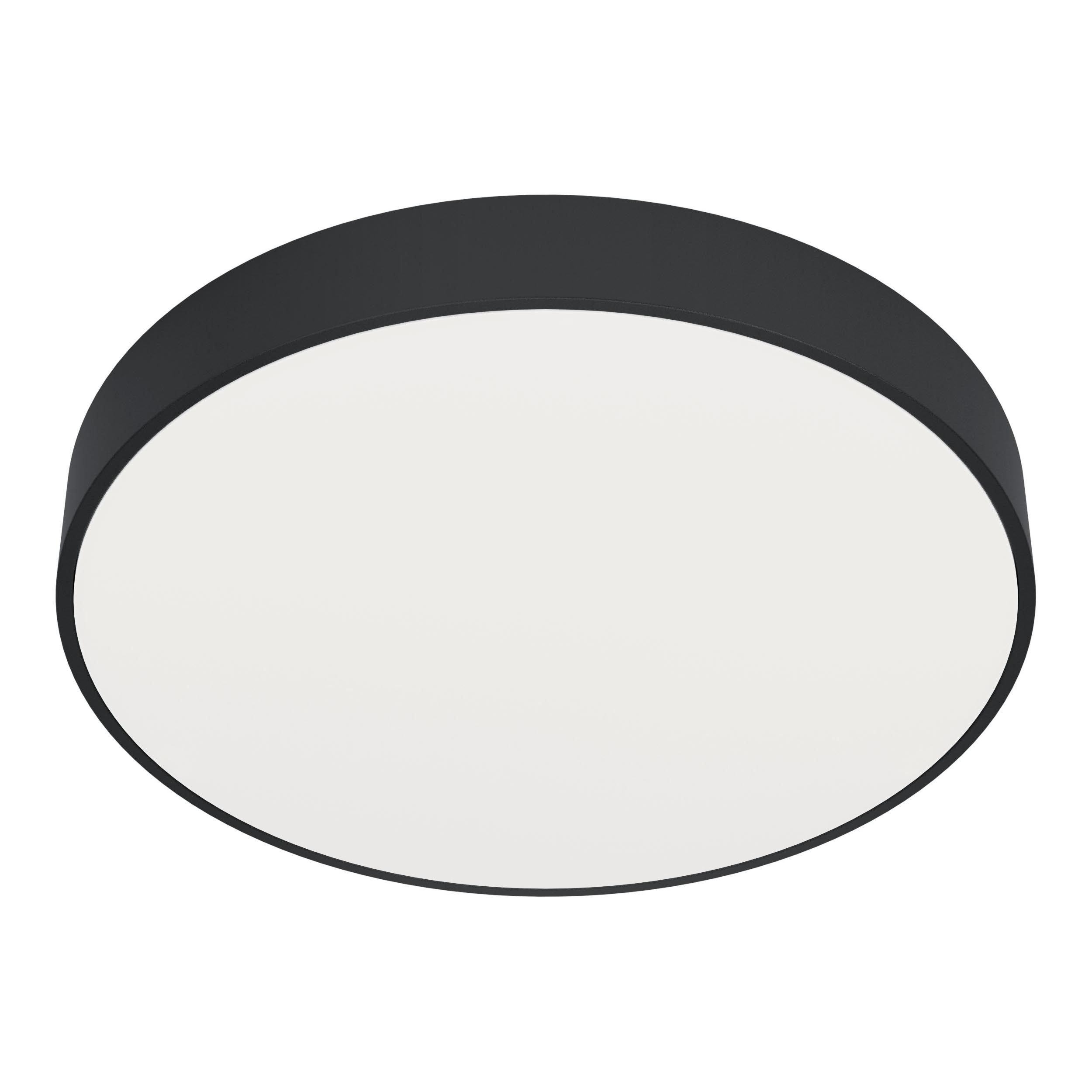 Plafonnier LED dimmable ZUBIETA-A noir Ø30cm