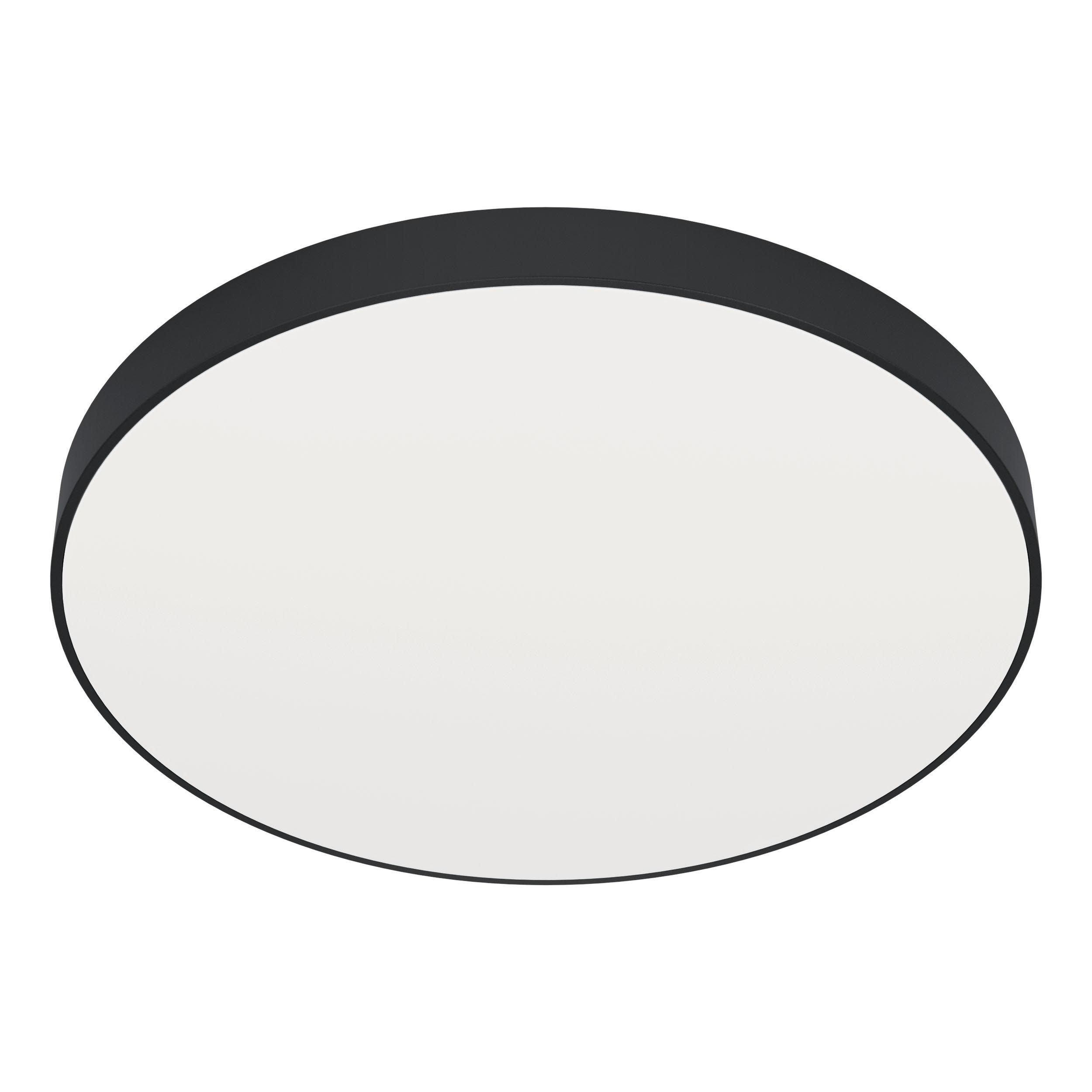 Plafonnier LED ZUBIETA-A noir Ø45cm