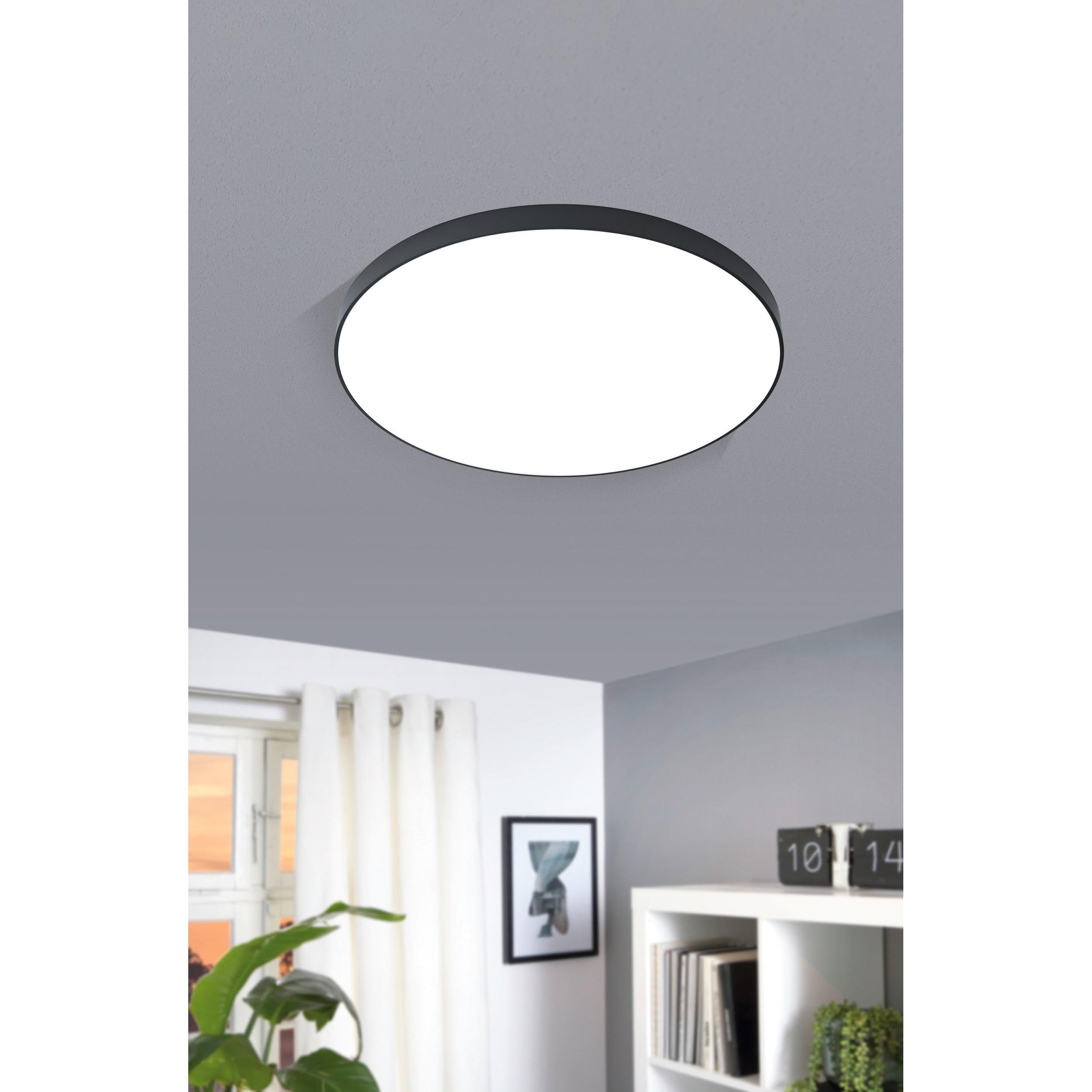 Plafonnier LED dimmable ZUBIETA-A noir Ø59,5cm