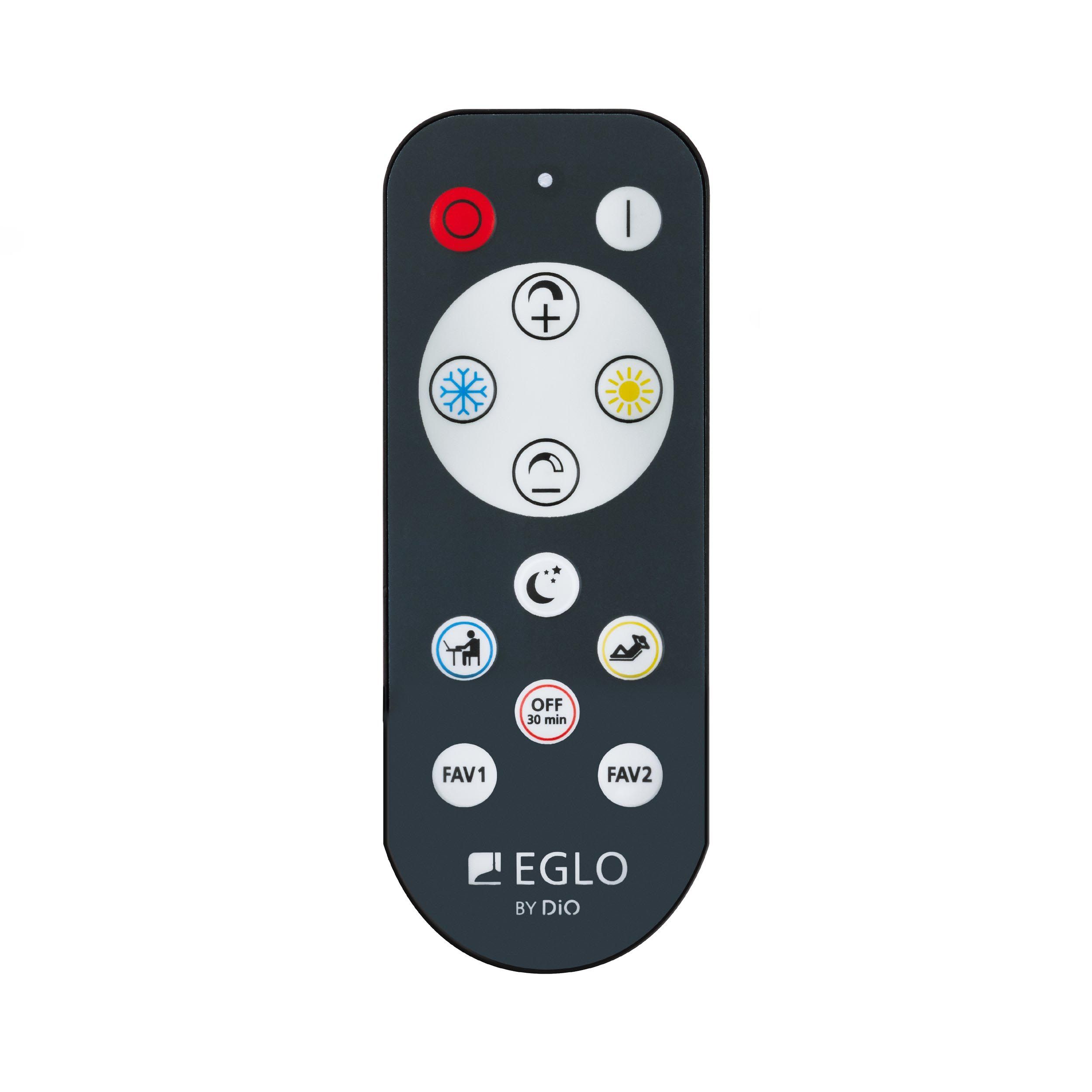 Plafonnier LED dimmable ZUBIETA-A noir Ø59,5cm