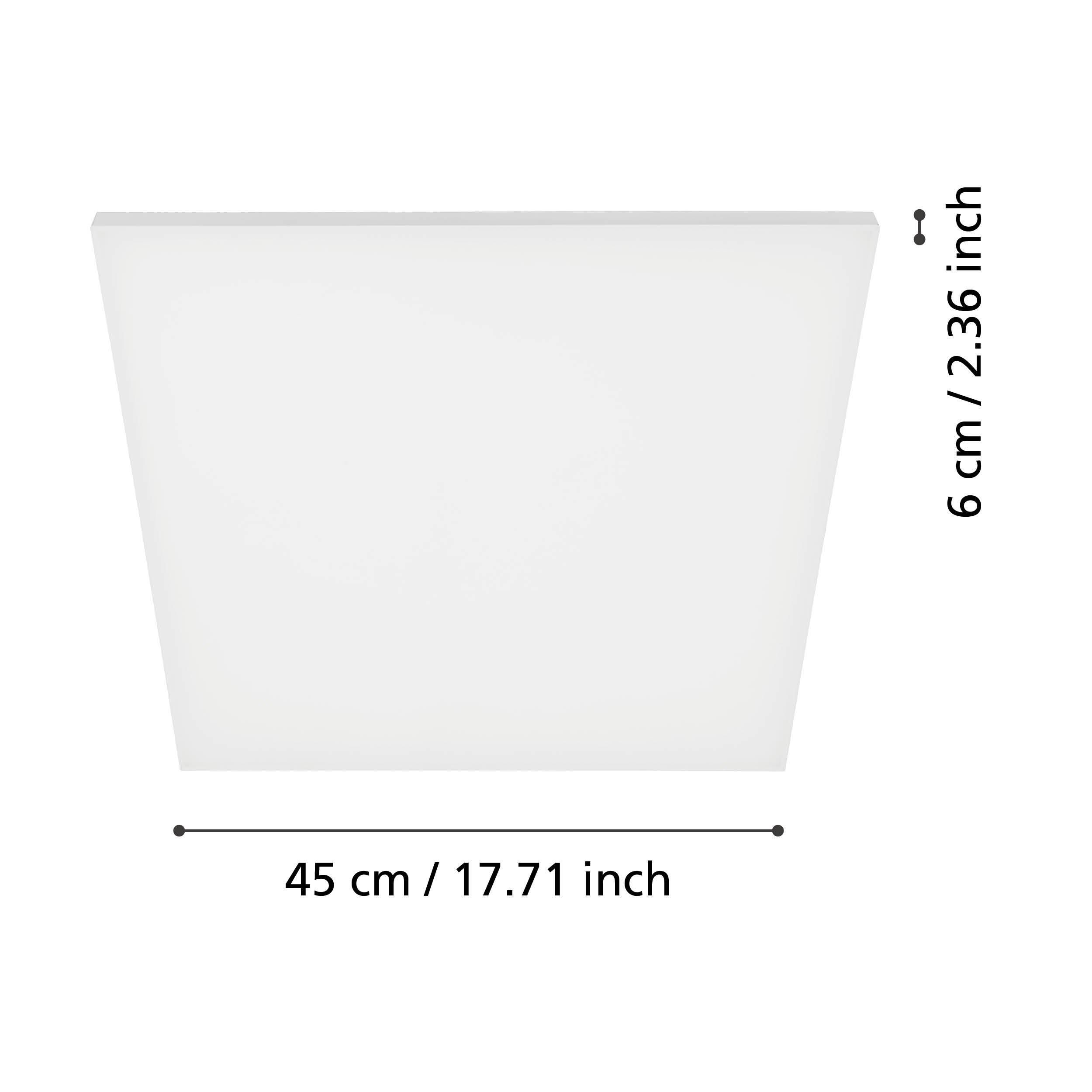 Plafonnier LED TURCONA blanc L45cm