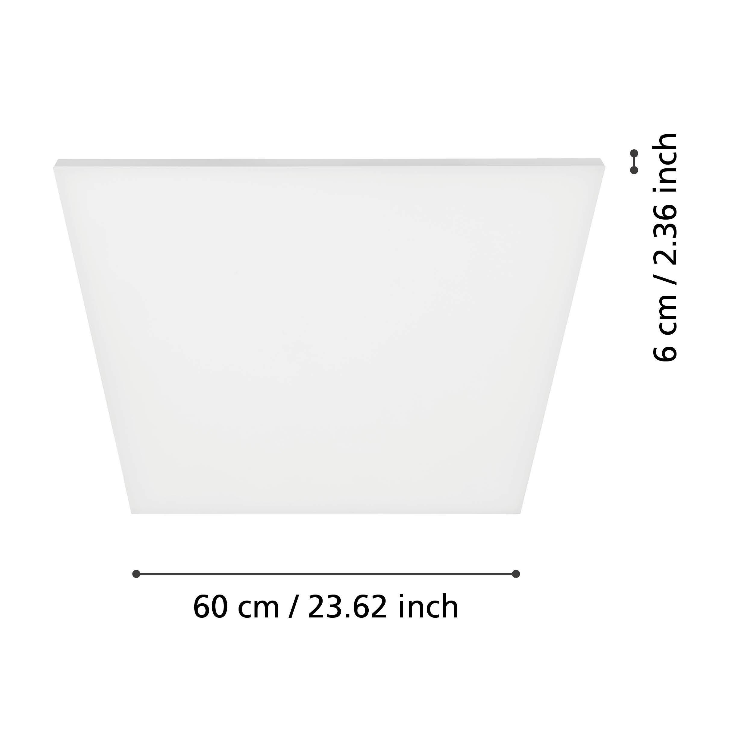Plafonnier LED TURCONA blanc L59,5cm