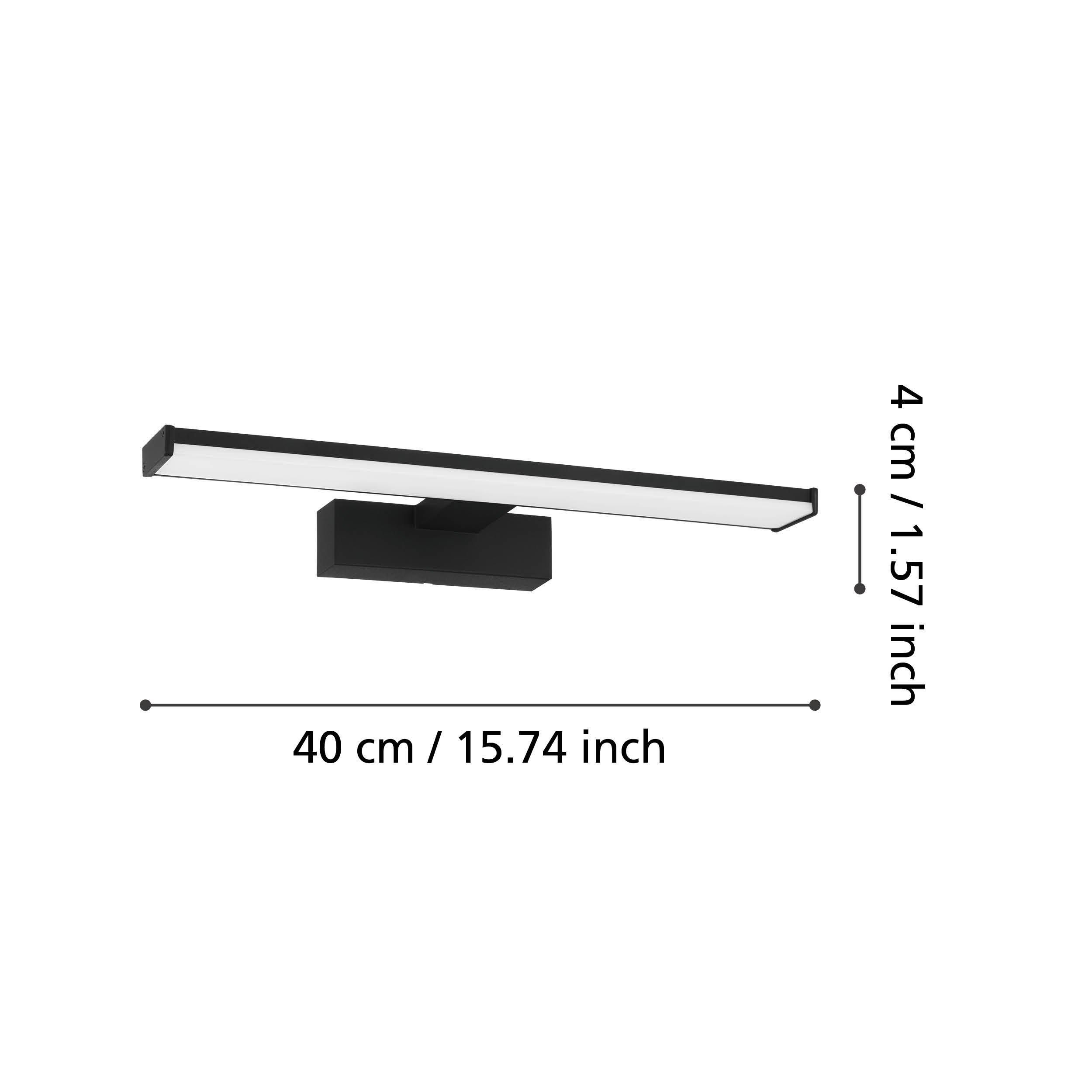 Applique LED PANDELLA 1 noir L40cm
