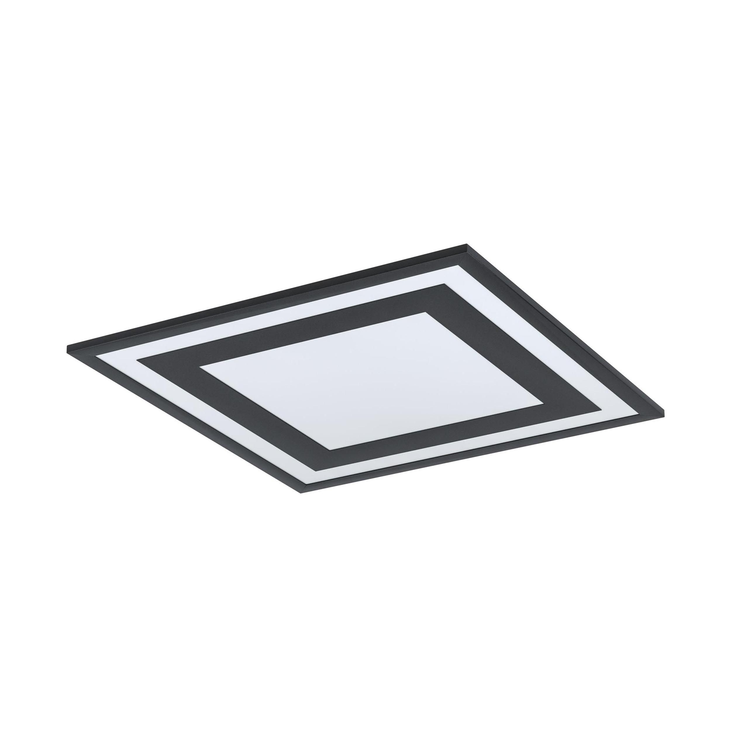 Plafonnier LED SAVATARILA noir 45x45cm