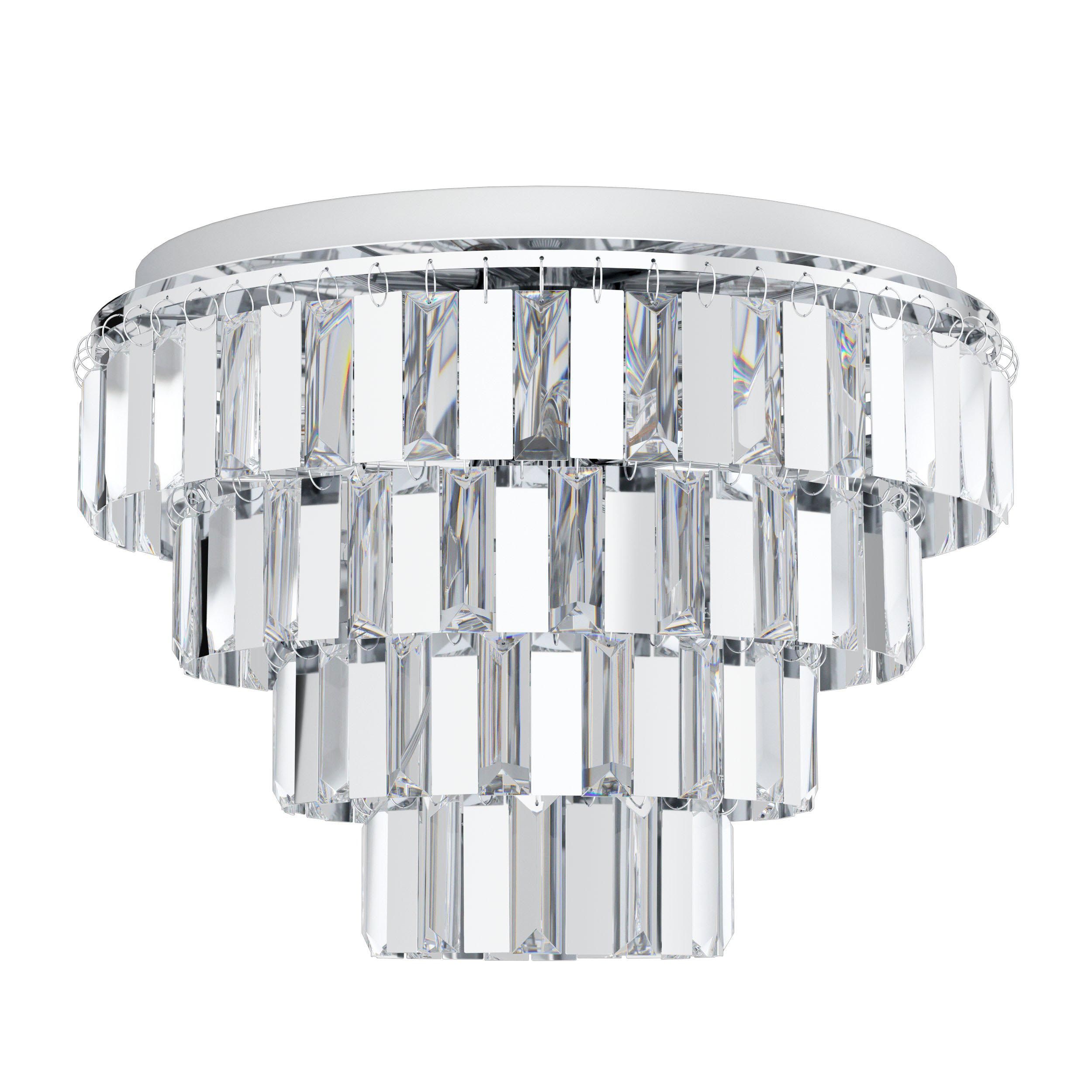 Plafonnier métal argenté ERSEKA E14 7X40W
