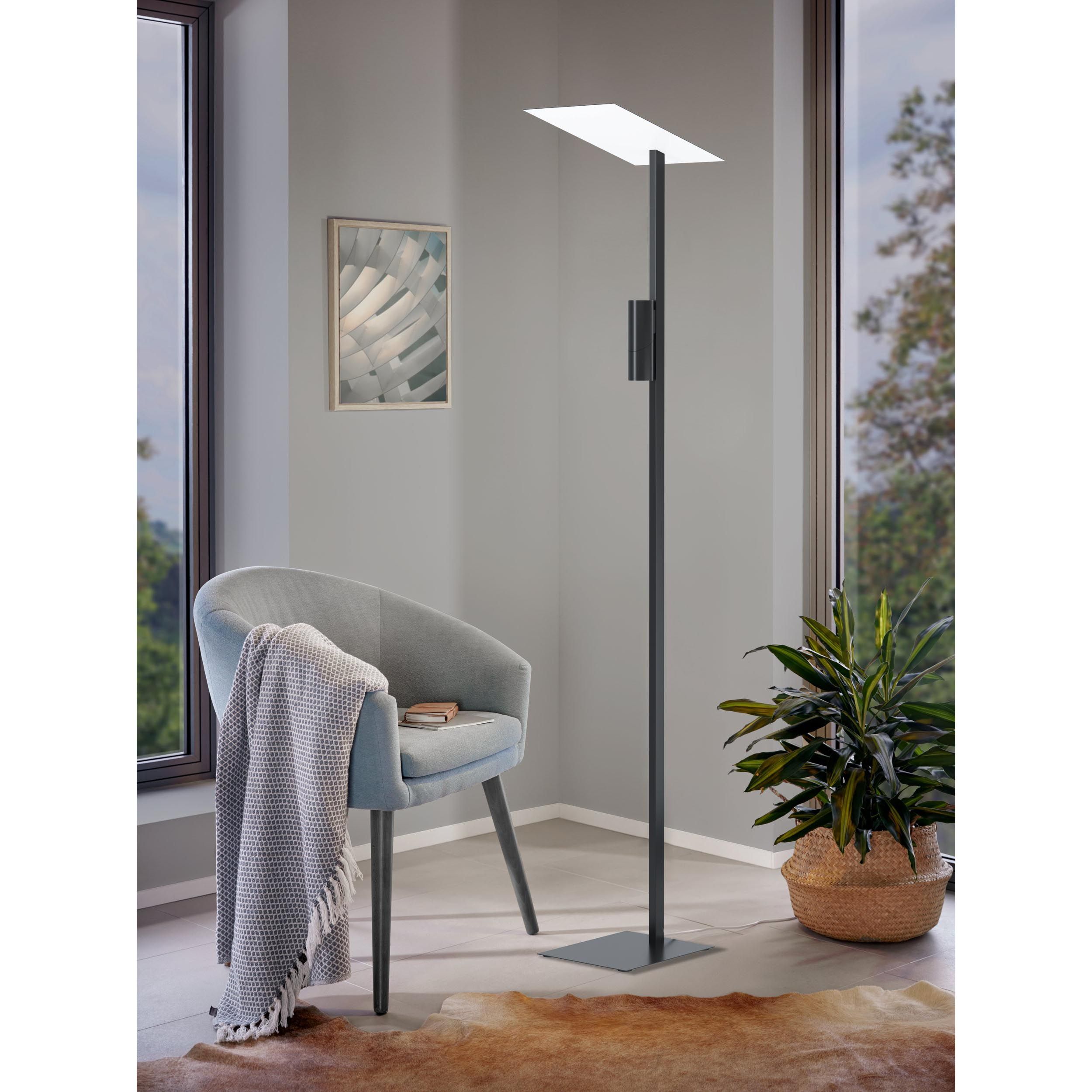Lampadaire BUDENSEA noir H180cm