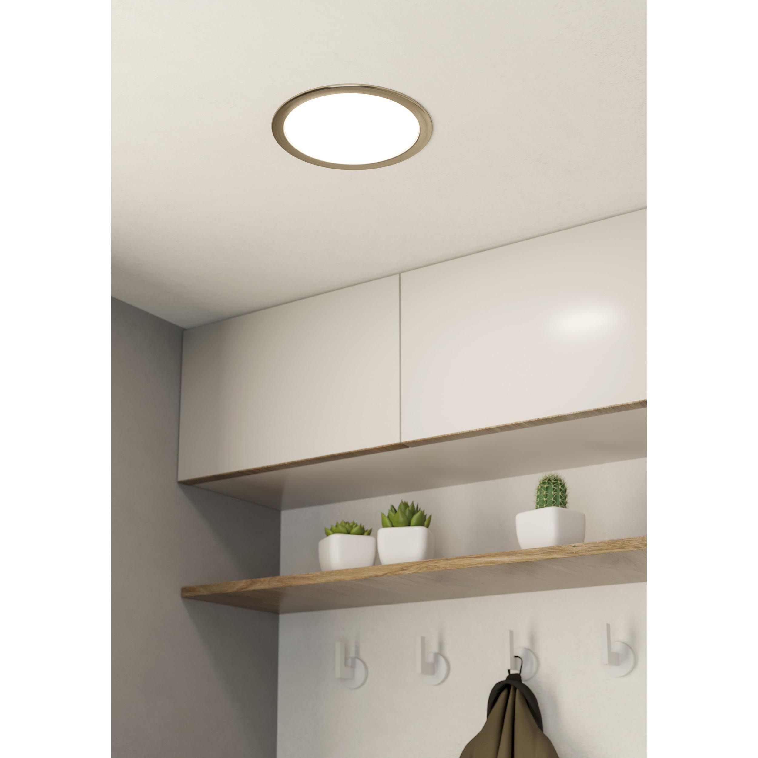Spot à encastrer LED FUEVA 5 nickel Ø21,6cm