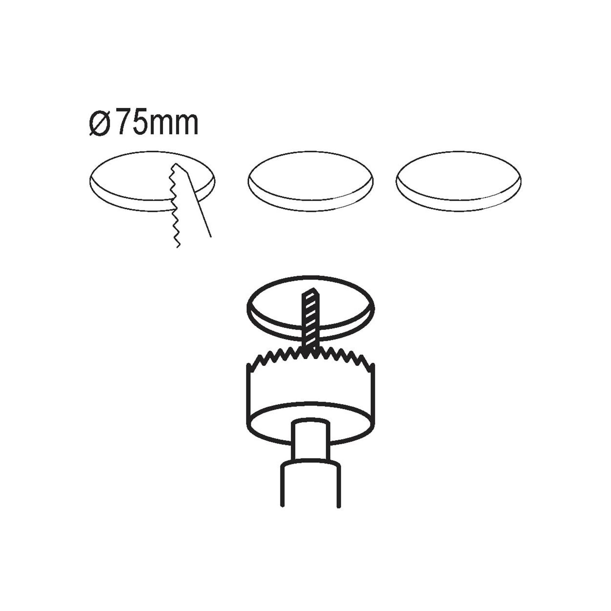 Lot 3 spots à encastrer LED FUEVA 5 nickel Ø8,6cm