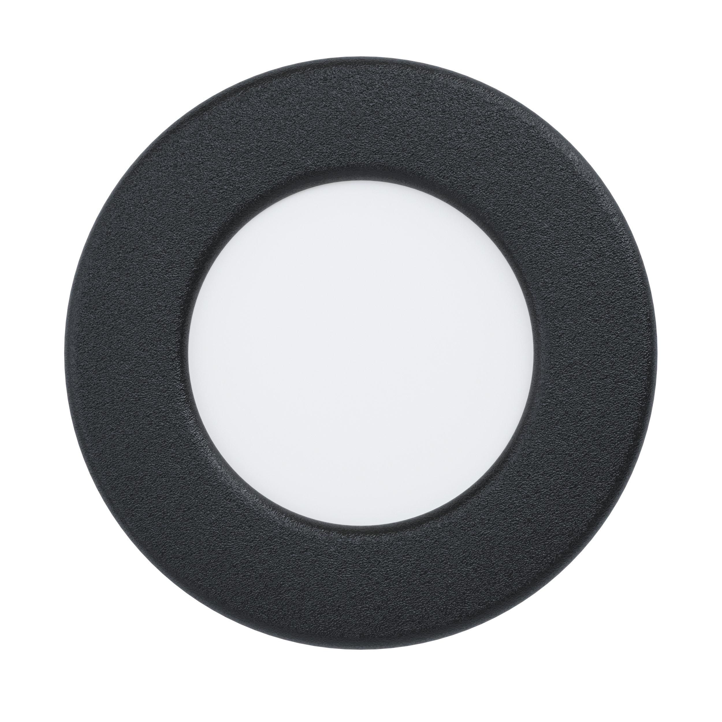 Spot à encastrer LED FUEVA 5 noir Ø8,6cm
