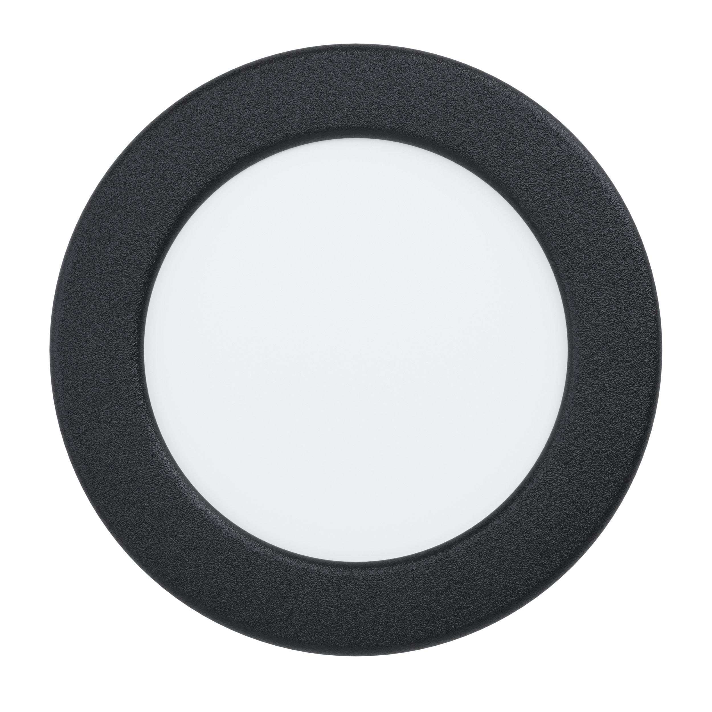 Spot à encastrer LED FUEVA 5 noir Ø11,7cm