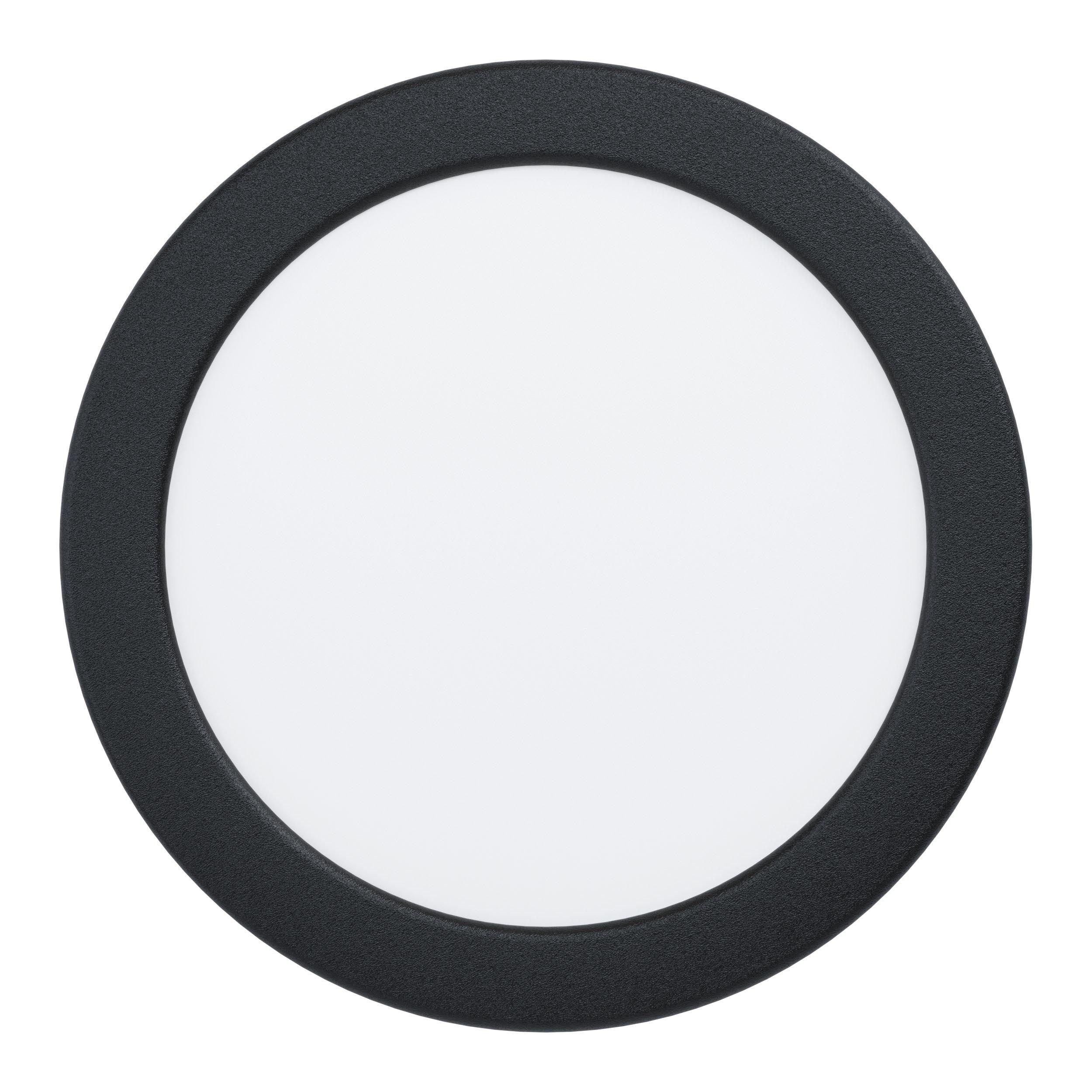 Spot à encastrer LED FUEVA 5 noir Ø16,5cm