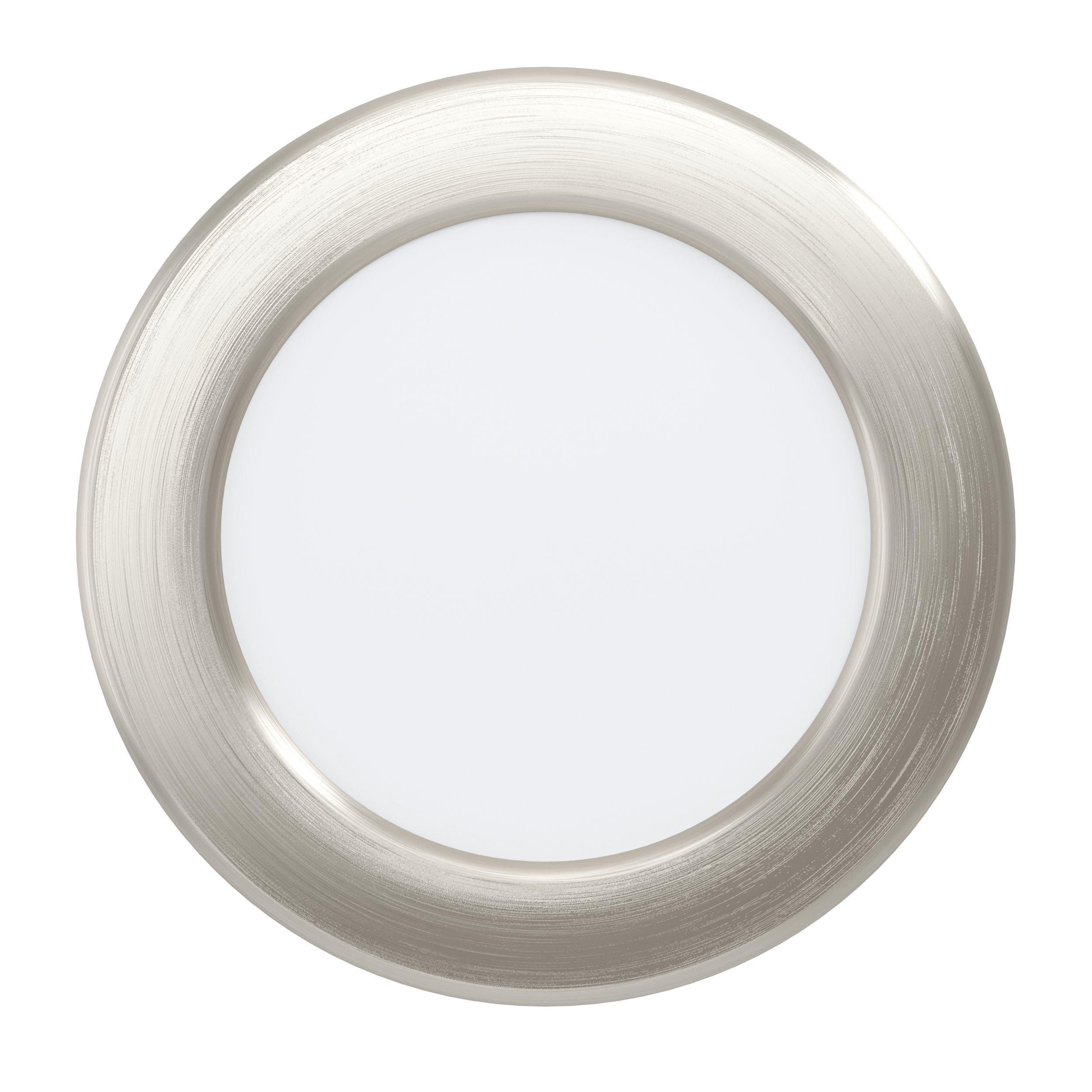 Spot à encastrer LED FUEVA 5 nickel Ø11,7cm
