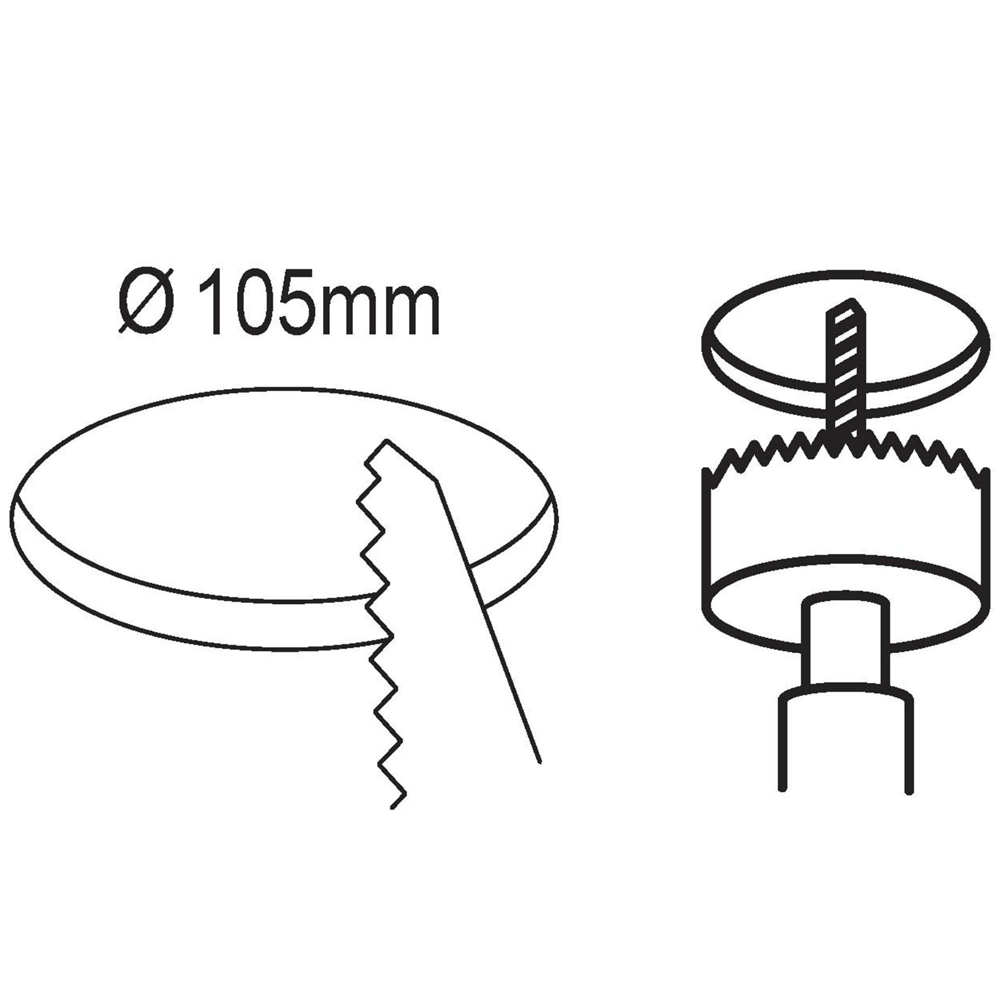 Spot à encastrer LED FUEVA 5 nickel Ø11,7cm