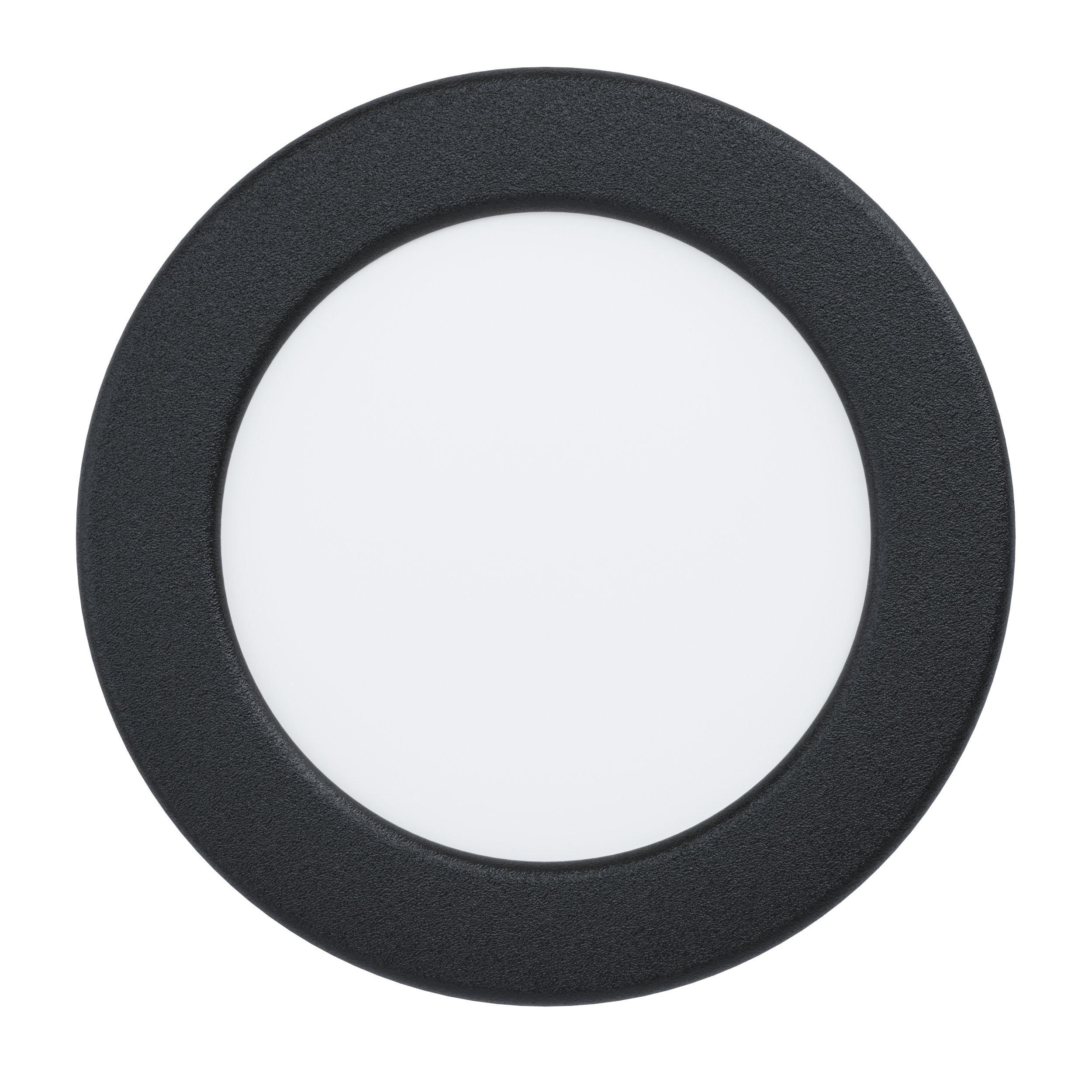 Spot à encastrer LED FUEVA 5 noir Ø11,7cm