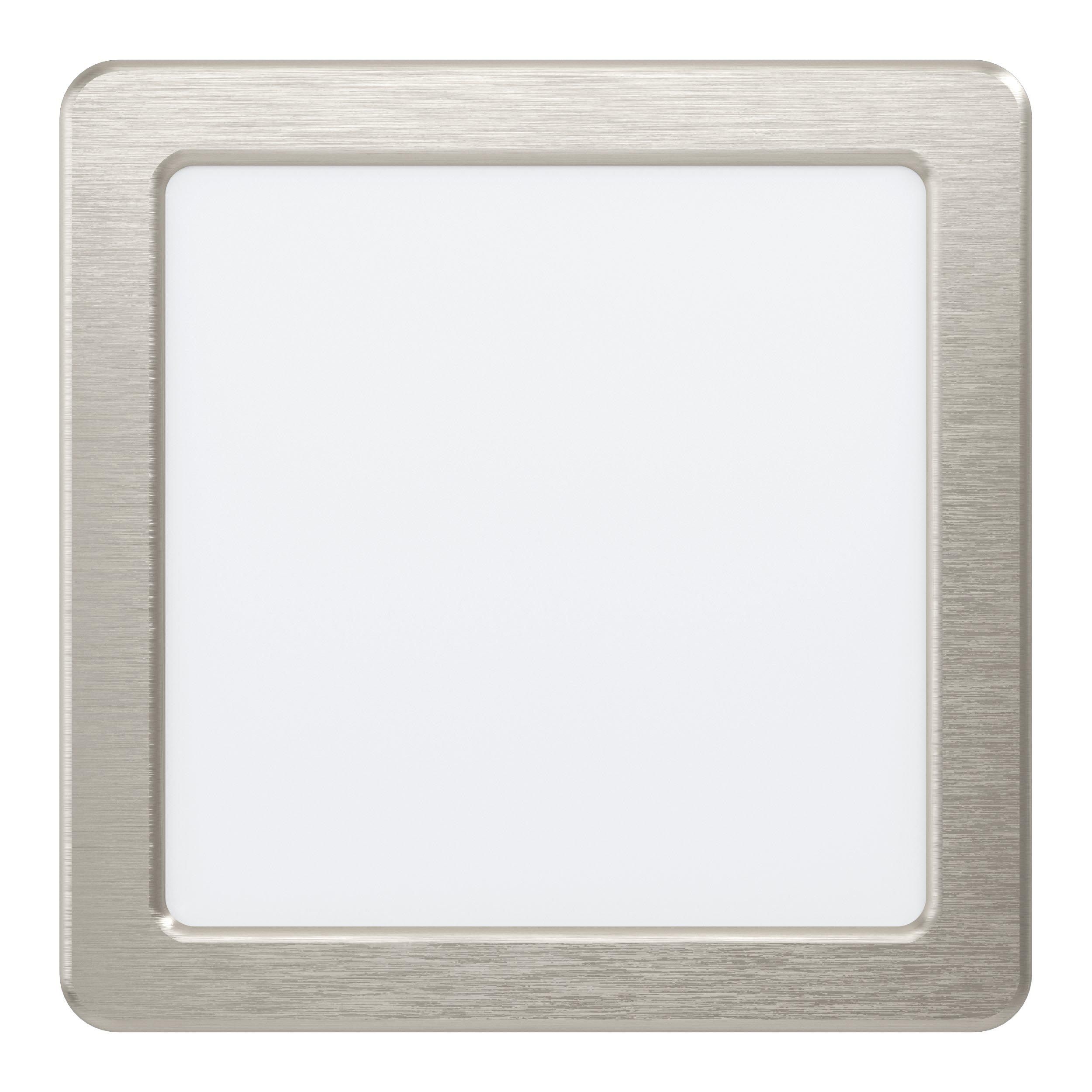 Spot à encastrer LED FUEVA 5 nickel 16,5x17cm