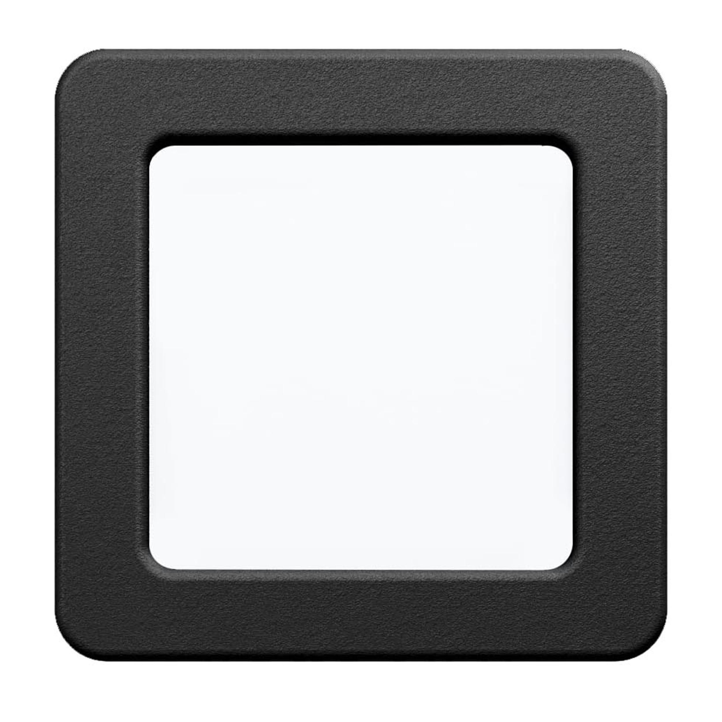 Spot à encastrer LED FUEVA 5 noir 11,5x11,5cm