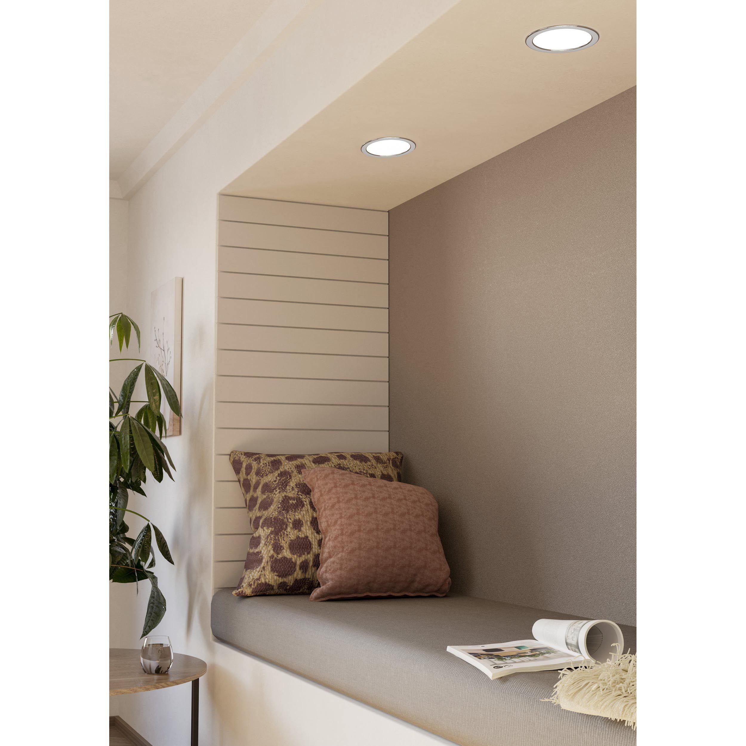 Spot à encastrer LED FUEVA 5 chrome Ø16,6cm
