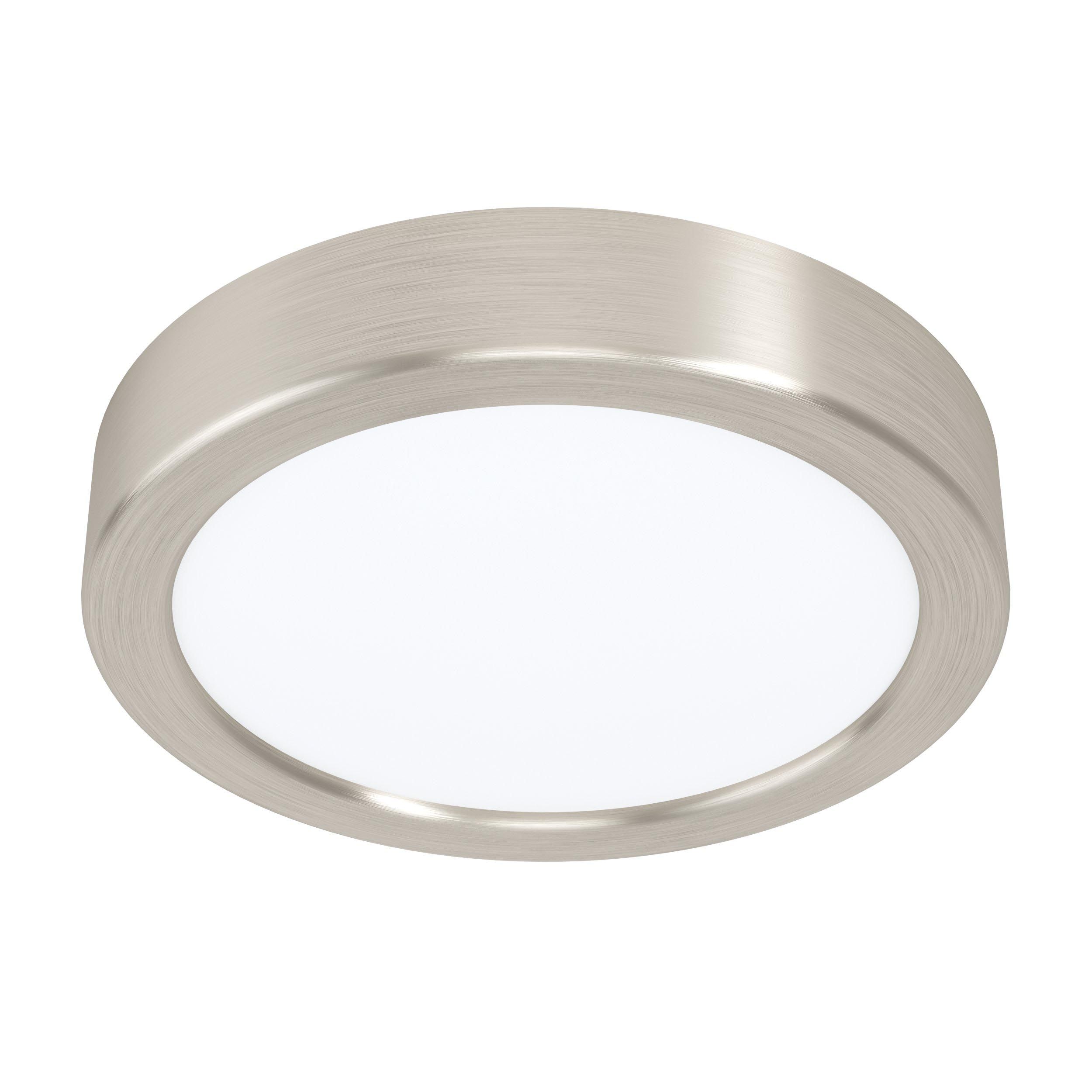 Plafonnier LED FUEVA 5 nickel Ø16cm