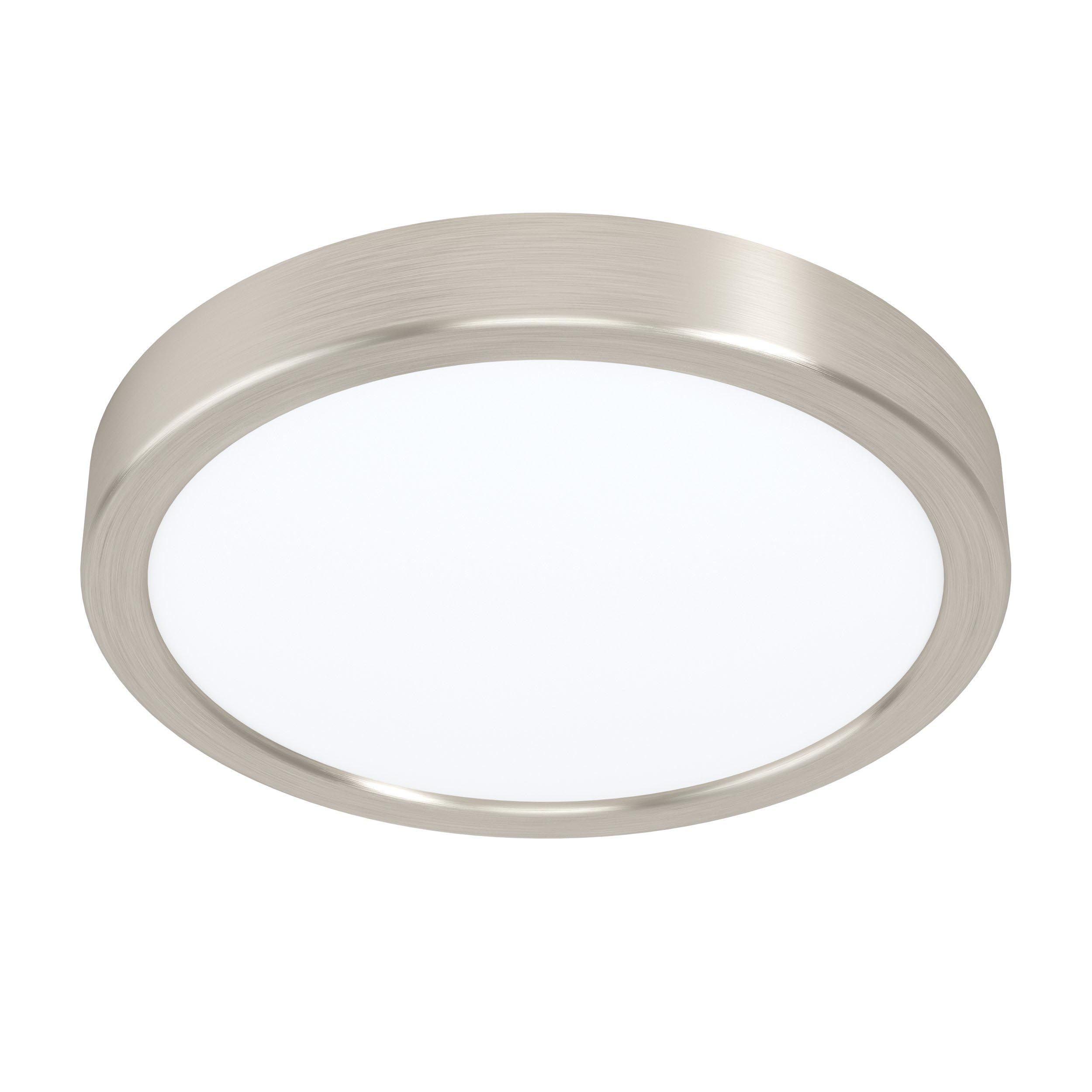 Plafonnier LED FUEVA 5 nickel Ø21cm