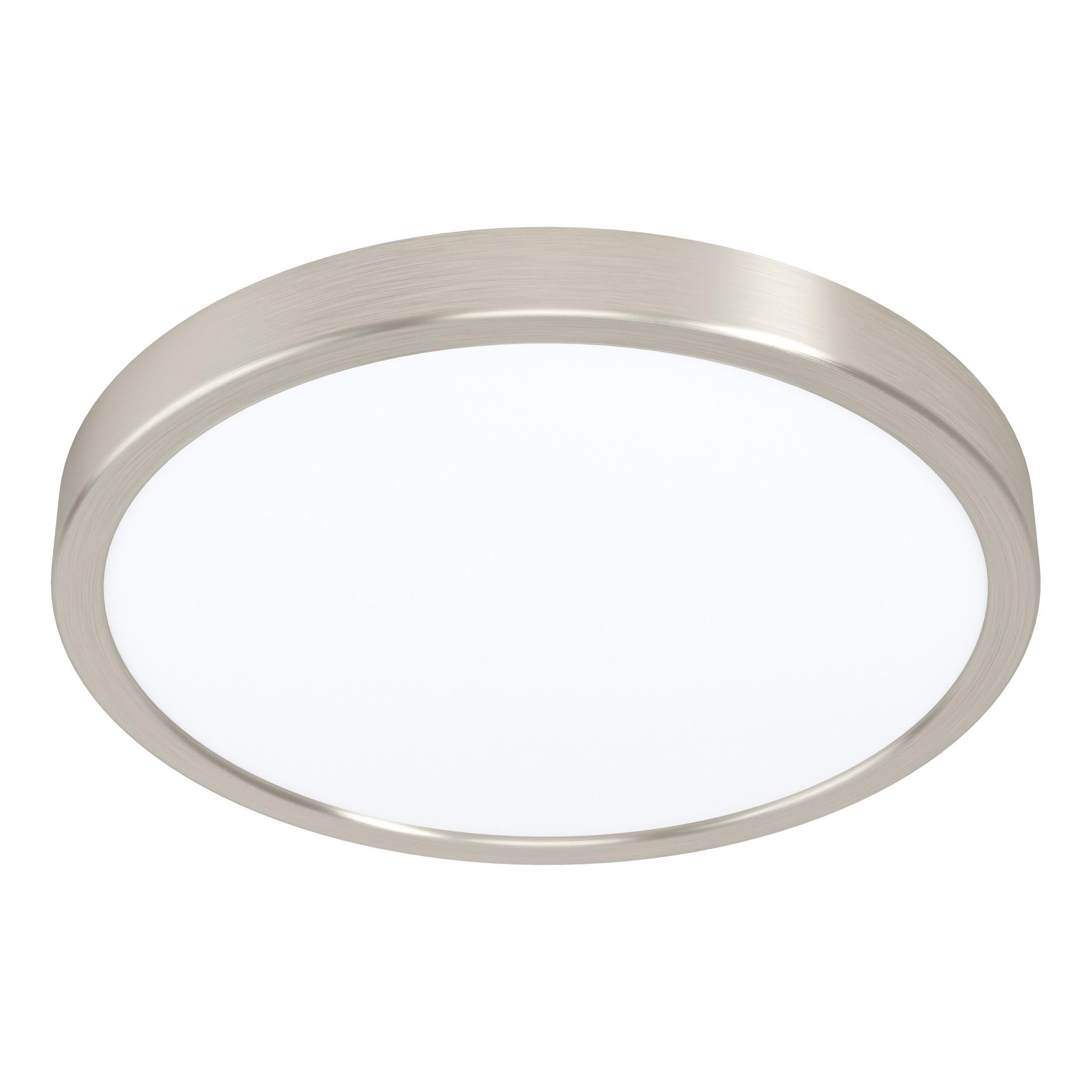 Plafonnier LED FUEVA 5 nickel Ø28,5cm