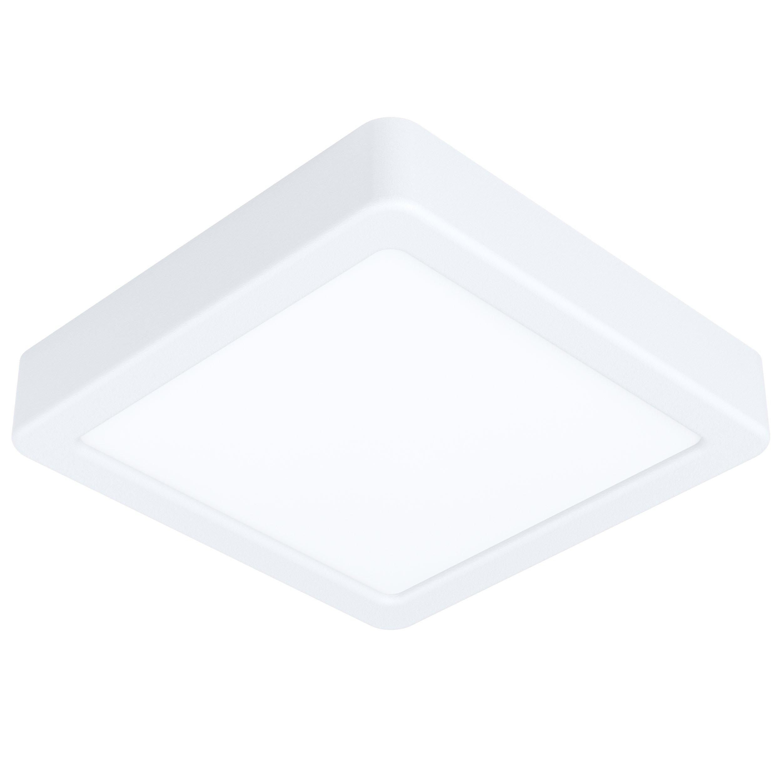 Plafonnier plastique blanc FUEVA 5 carré LED INT 1X11W