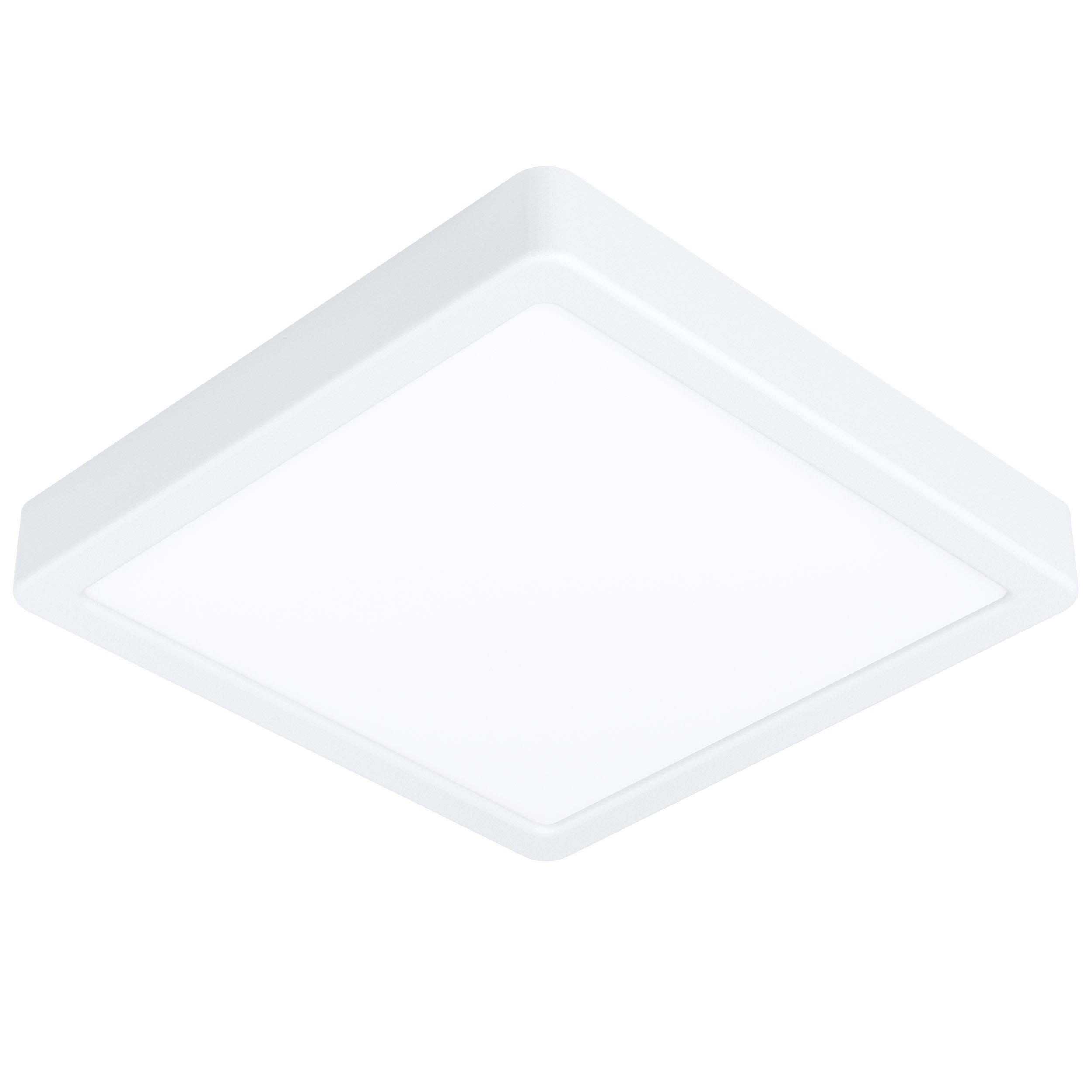 Plafonnier LED FUEVA 5 blanc 21x21cm