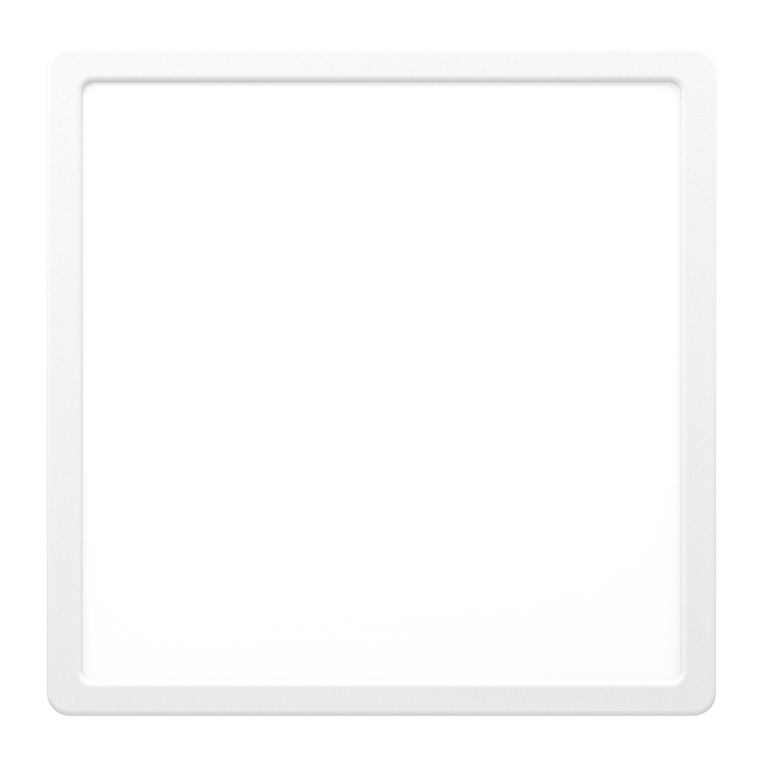 Plafonnier plastique blanc FUEVA 5 carré LED INT 1X20,5W