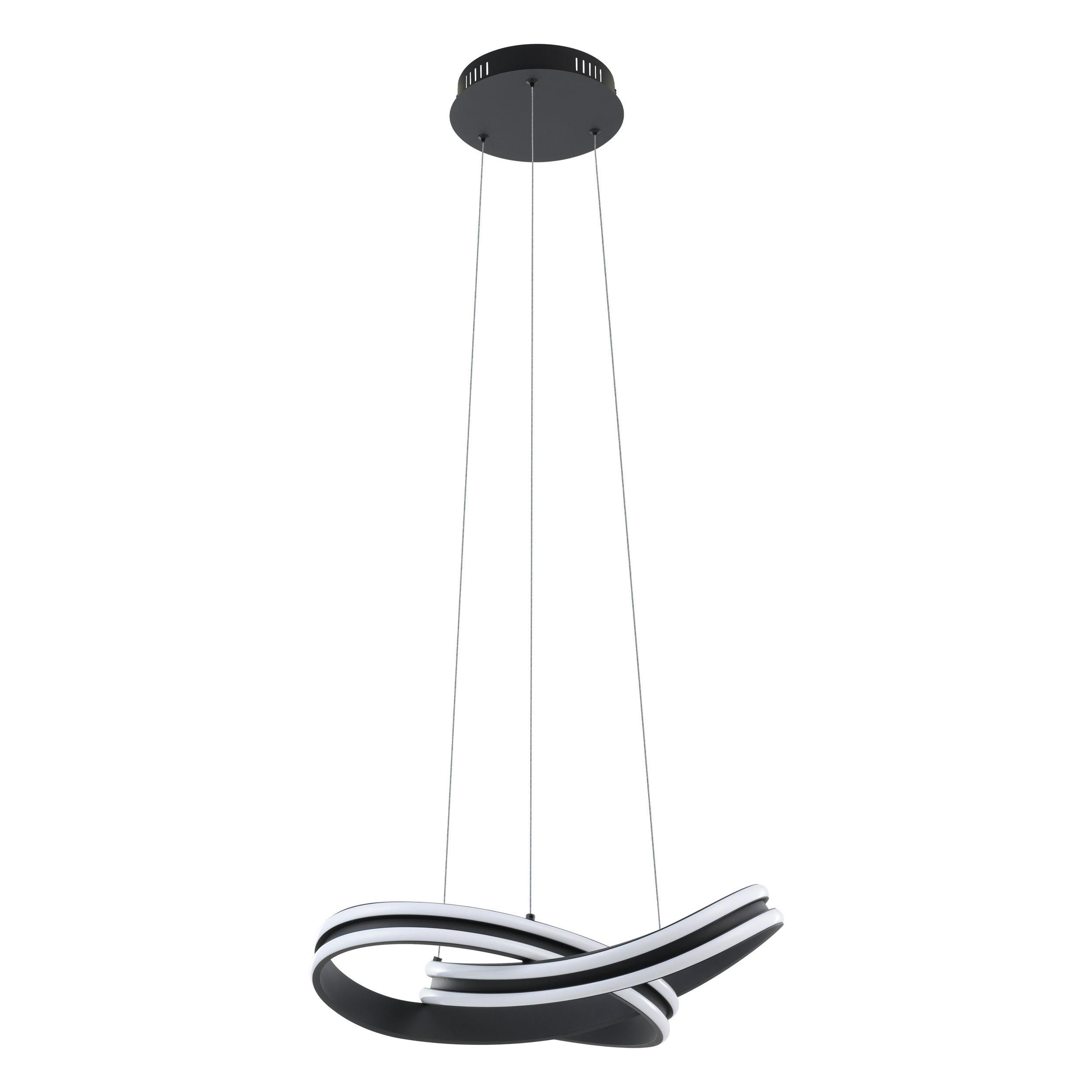 Suspension LED CORREDERA noir Ø50cm