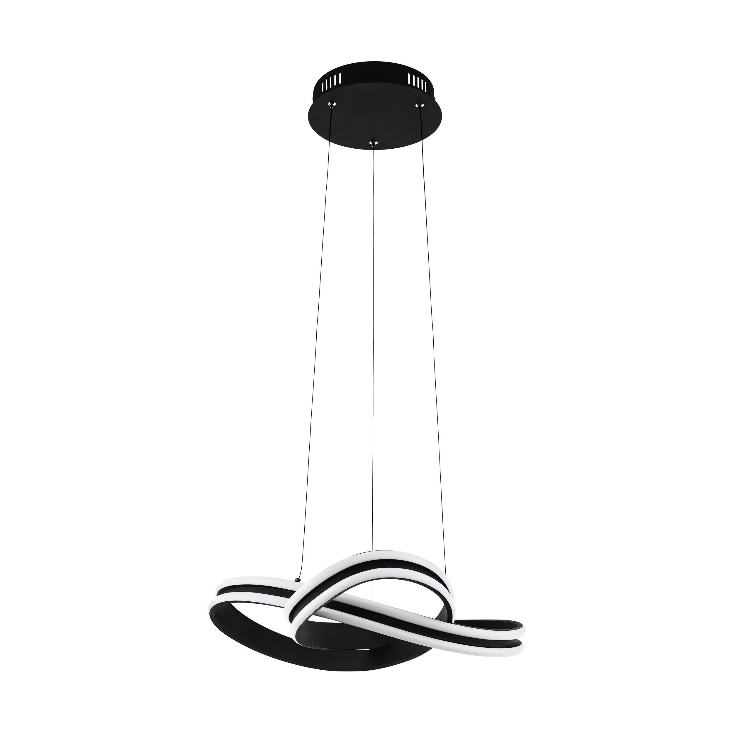 Suspension LED CORREDERA noir Ø50cm