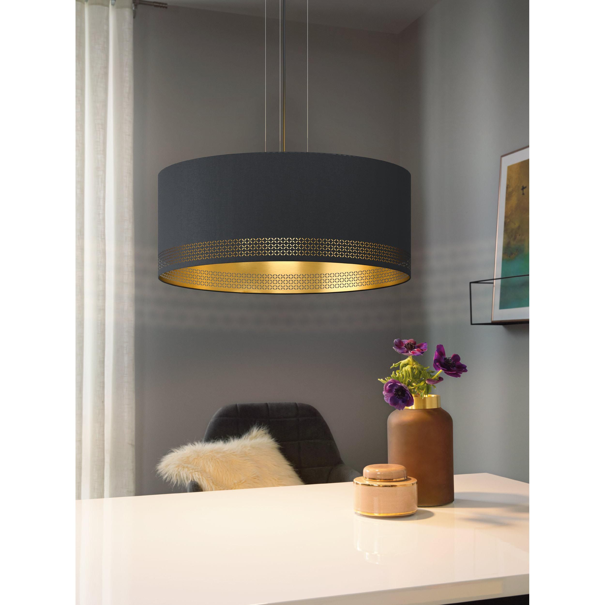 Suspension ESTEPERRA noir Ø53cm