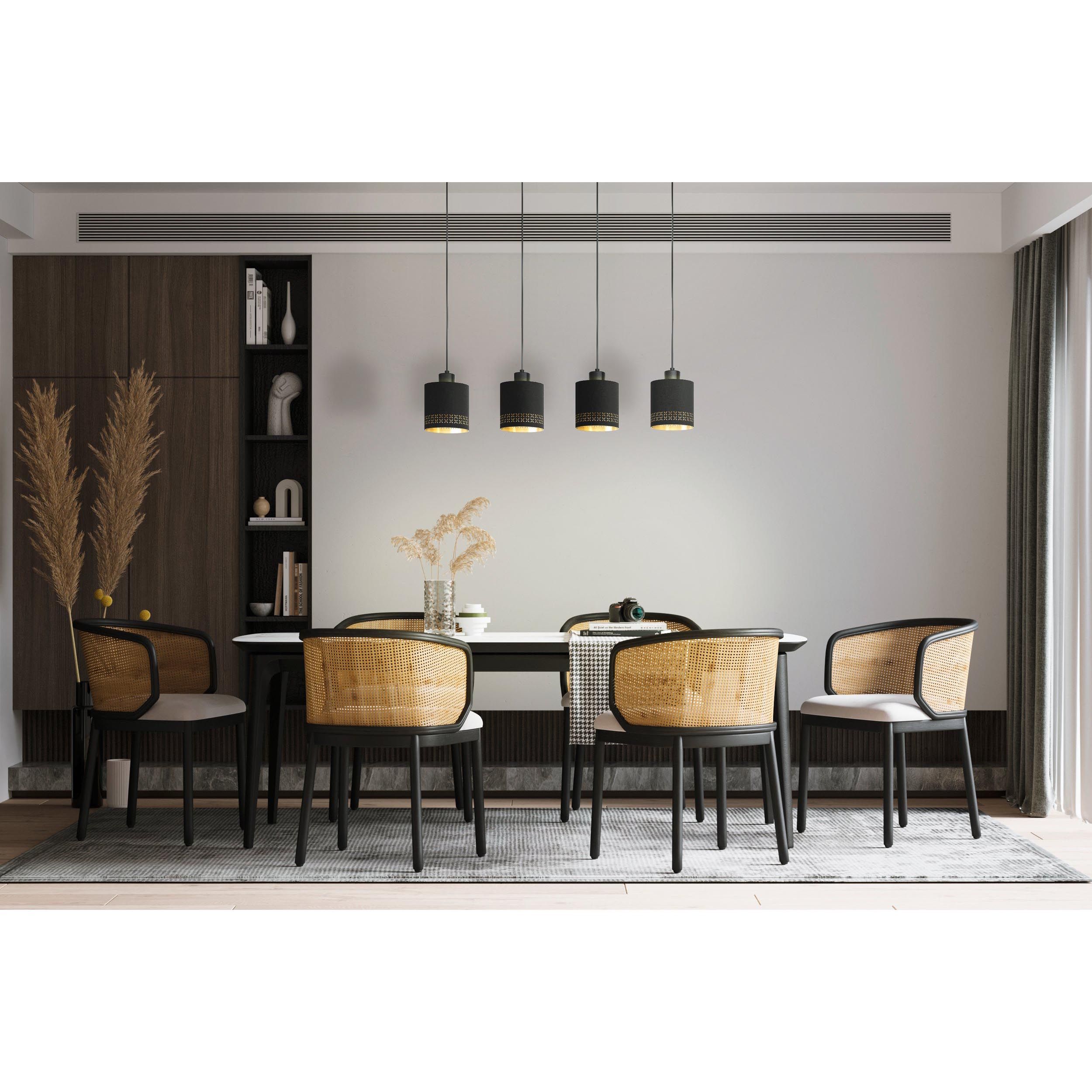 Suspension ESTEPERRA noir L94cm