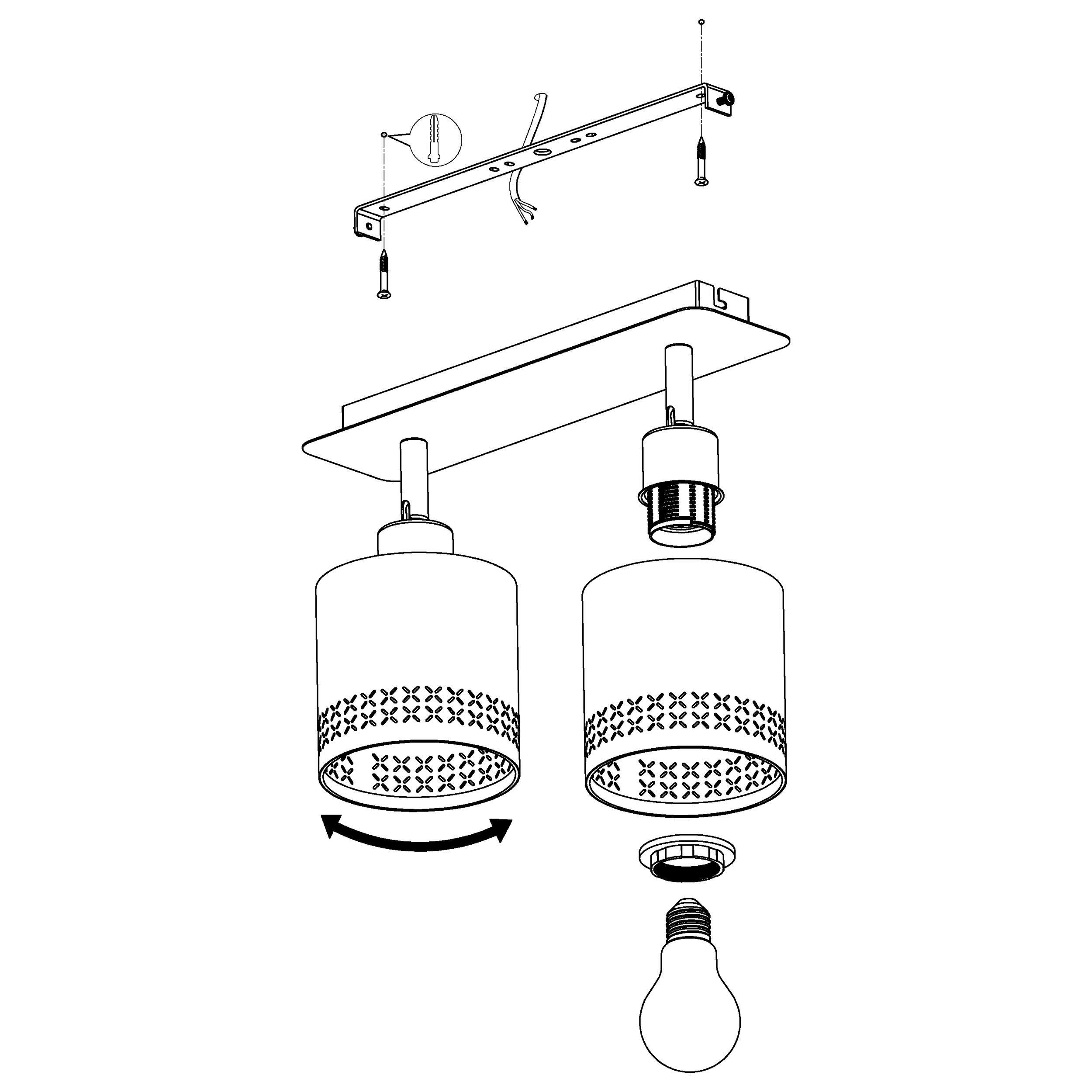 Réglette ESTEPERRA noir L33,5cm