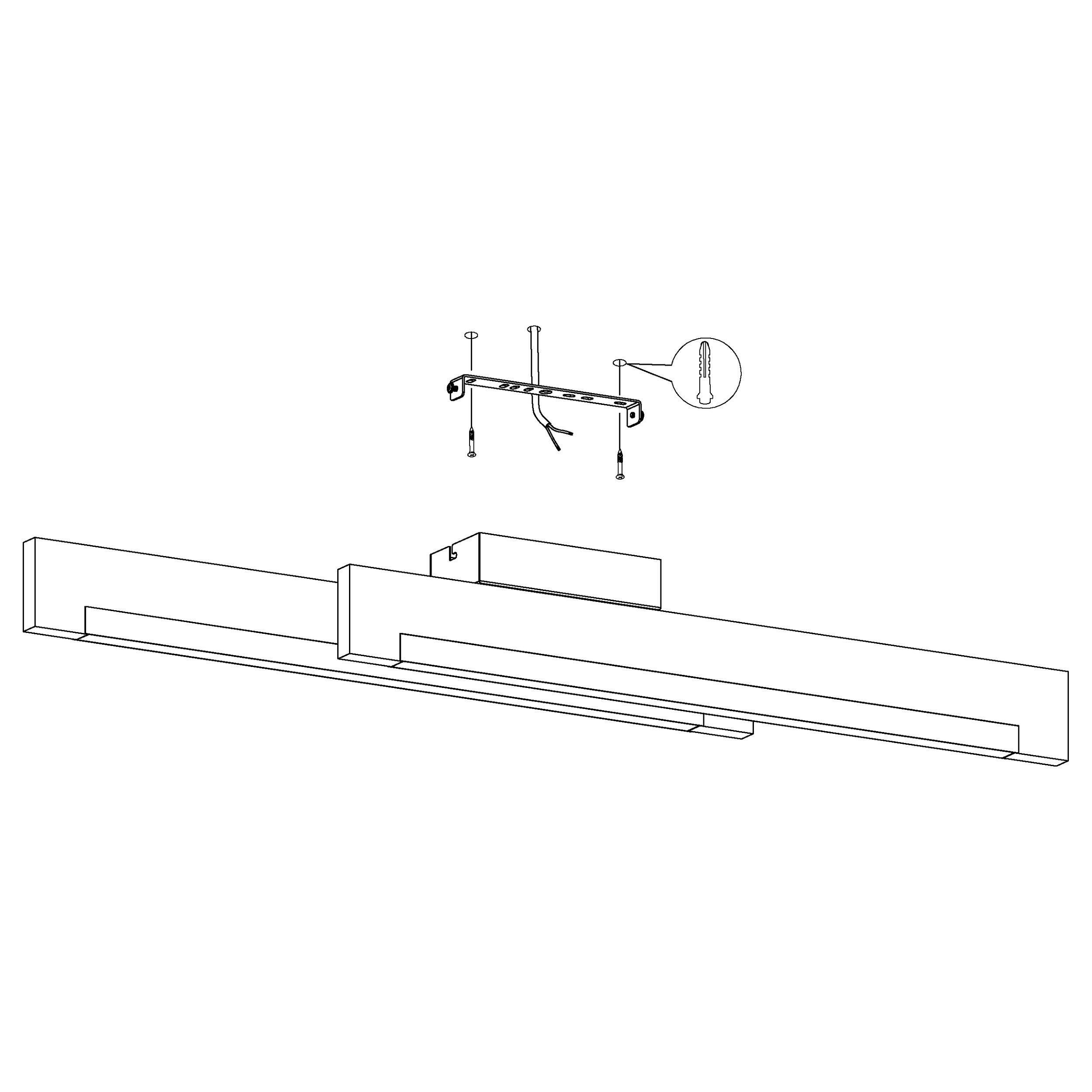 Plafonnier LED CAMACHO L49cm