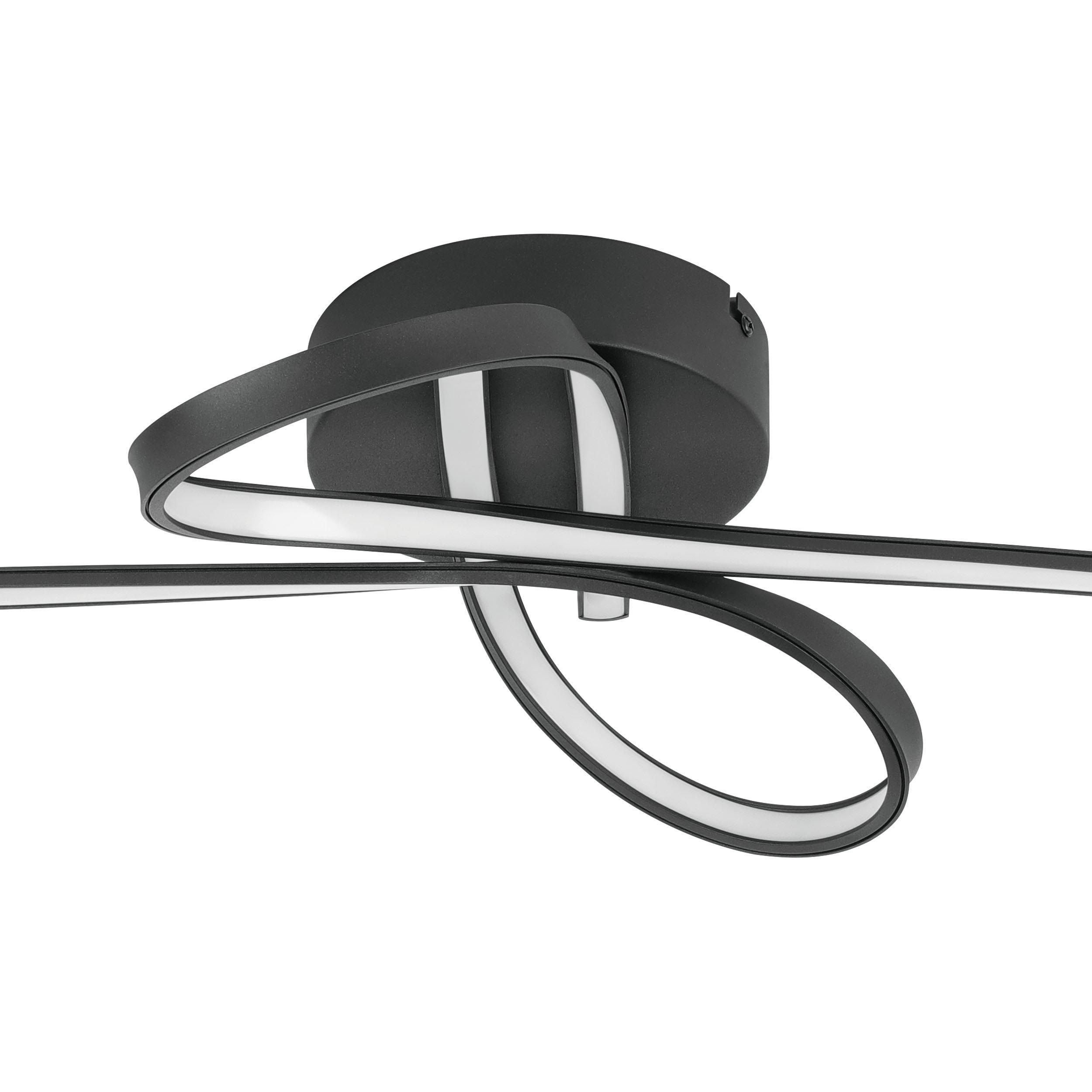 Plafonnier LED SELVINA Noir L69cm