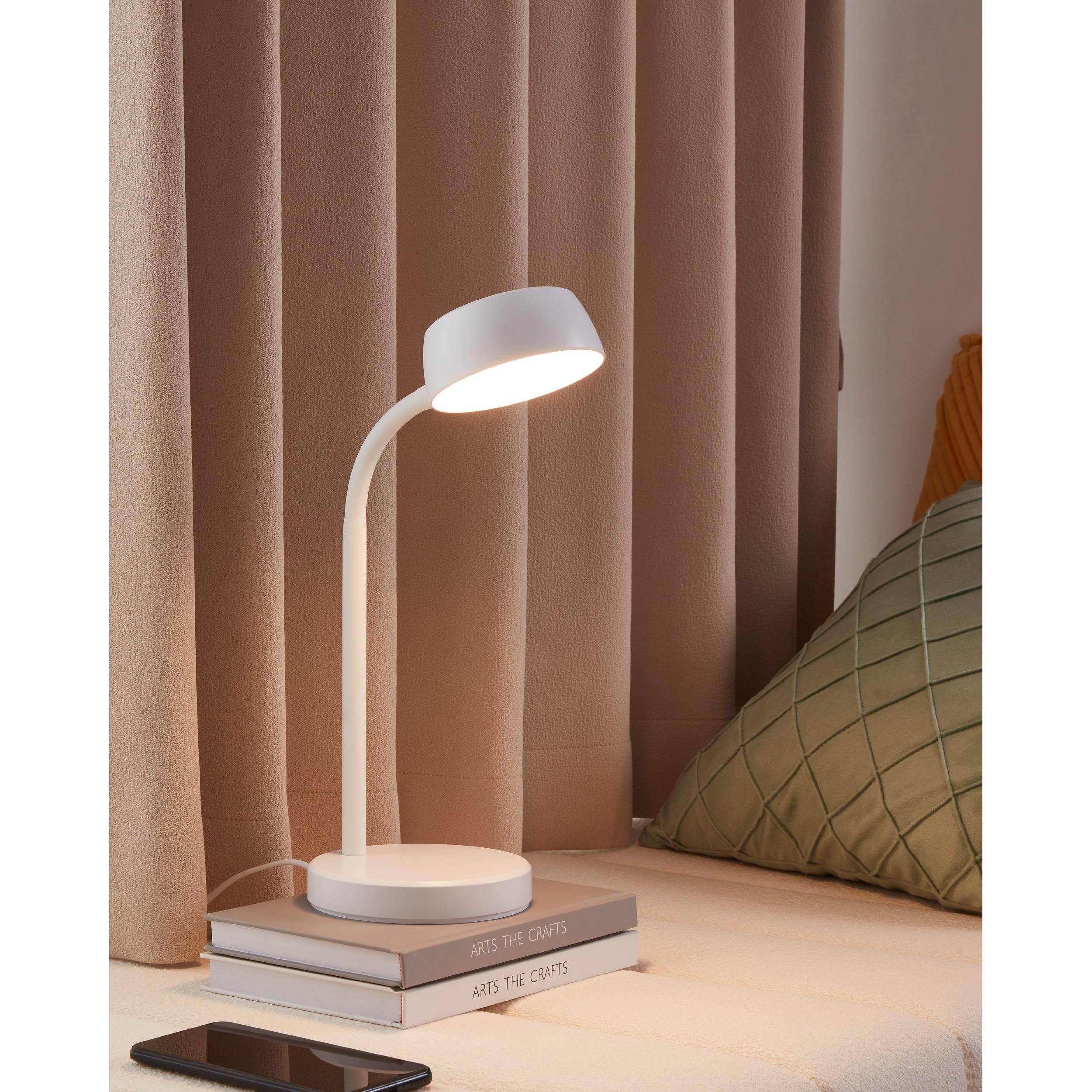 Lampe LED CABALES blanc Ø14cm