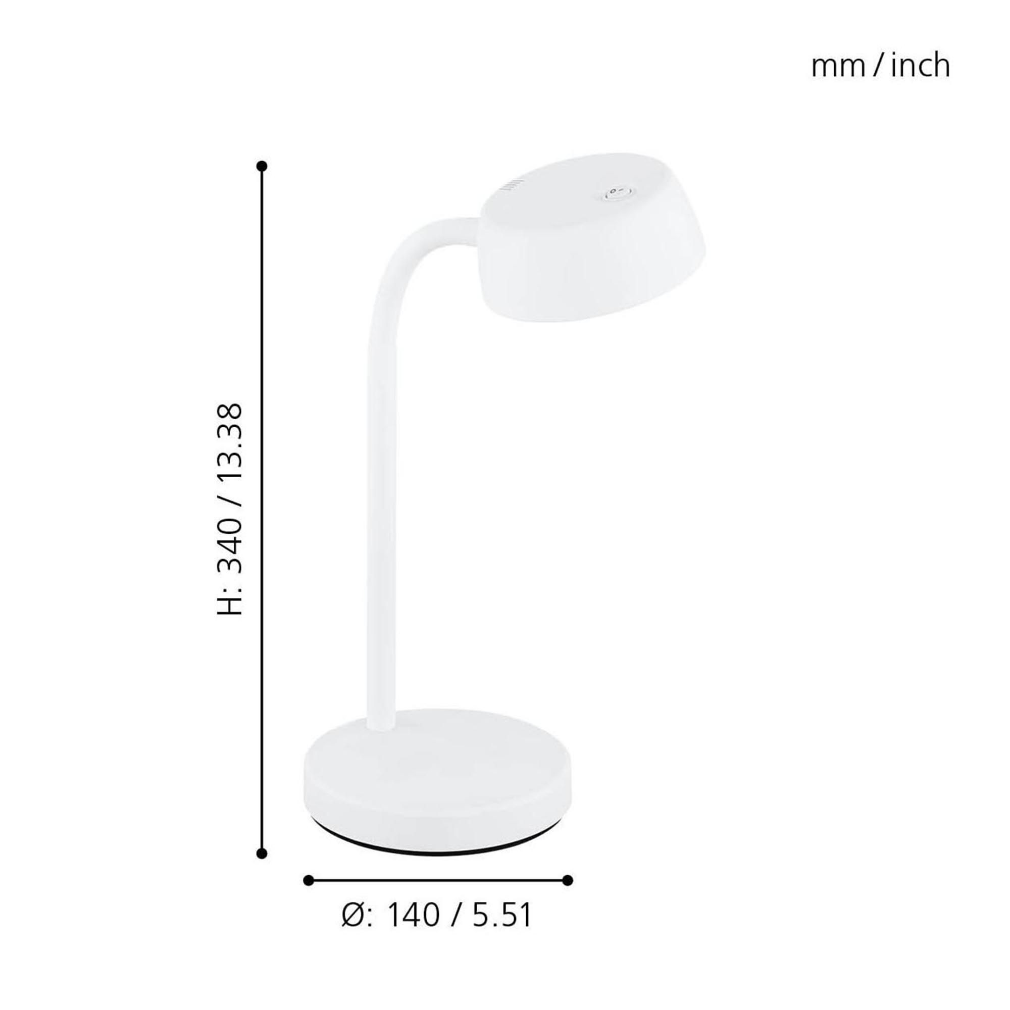 Lampe LED CABALES blanc Ø14cm
