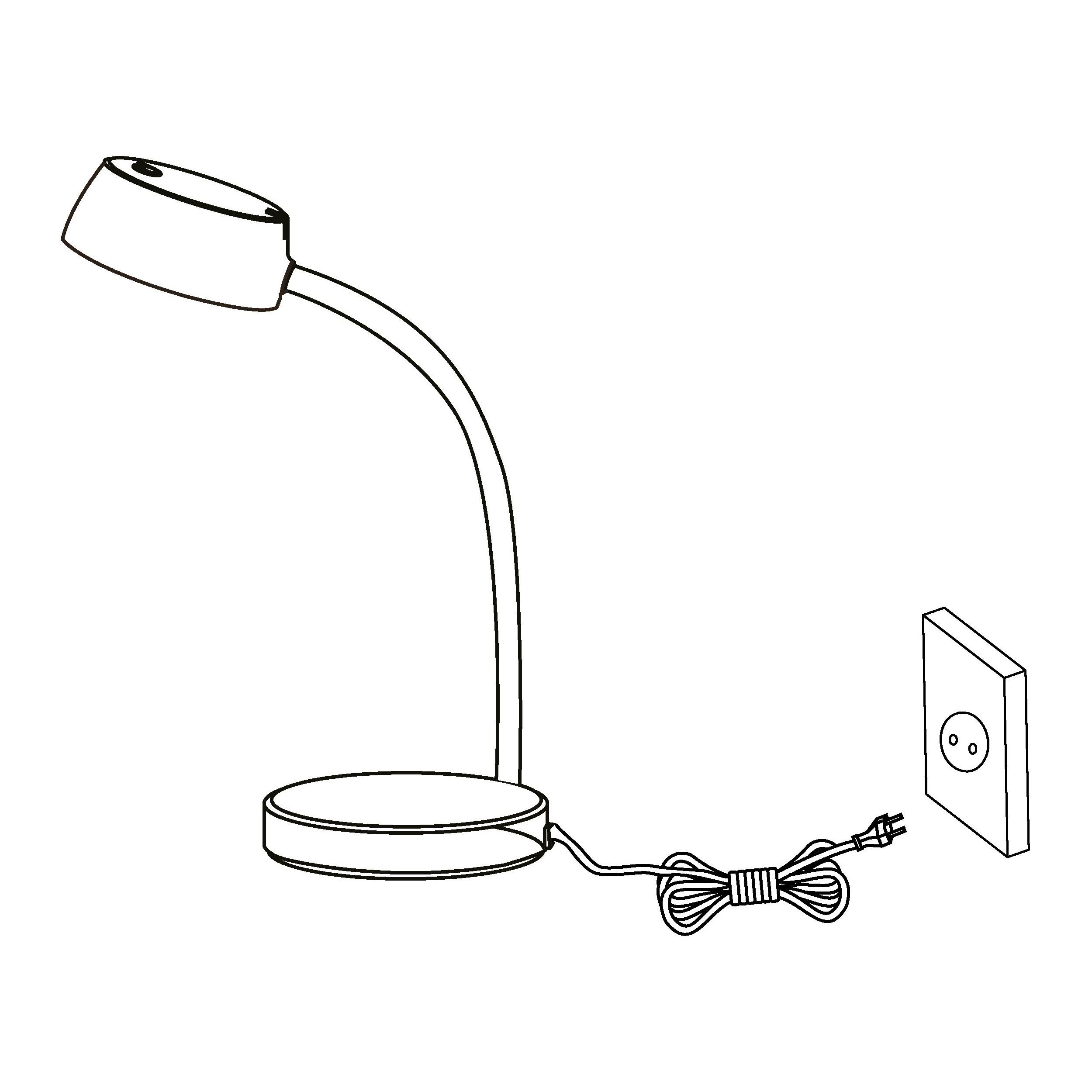 Lampe LED CABALES blanc Ø14cm