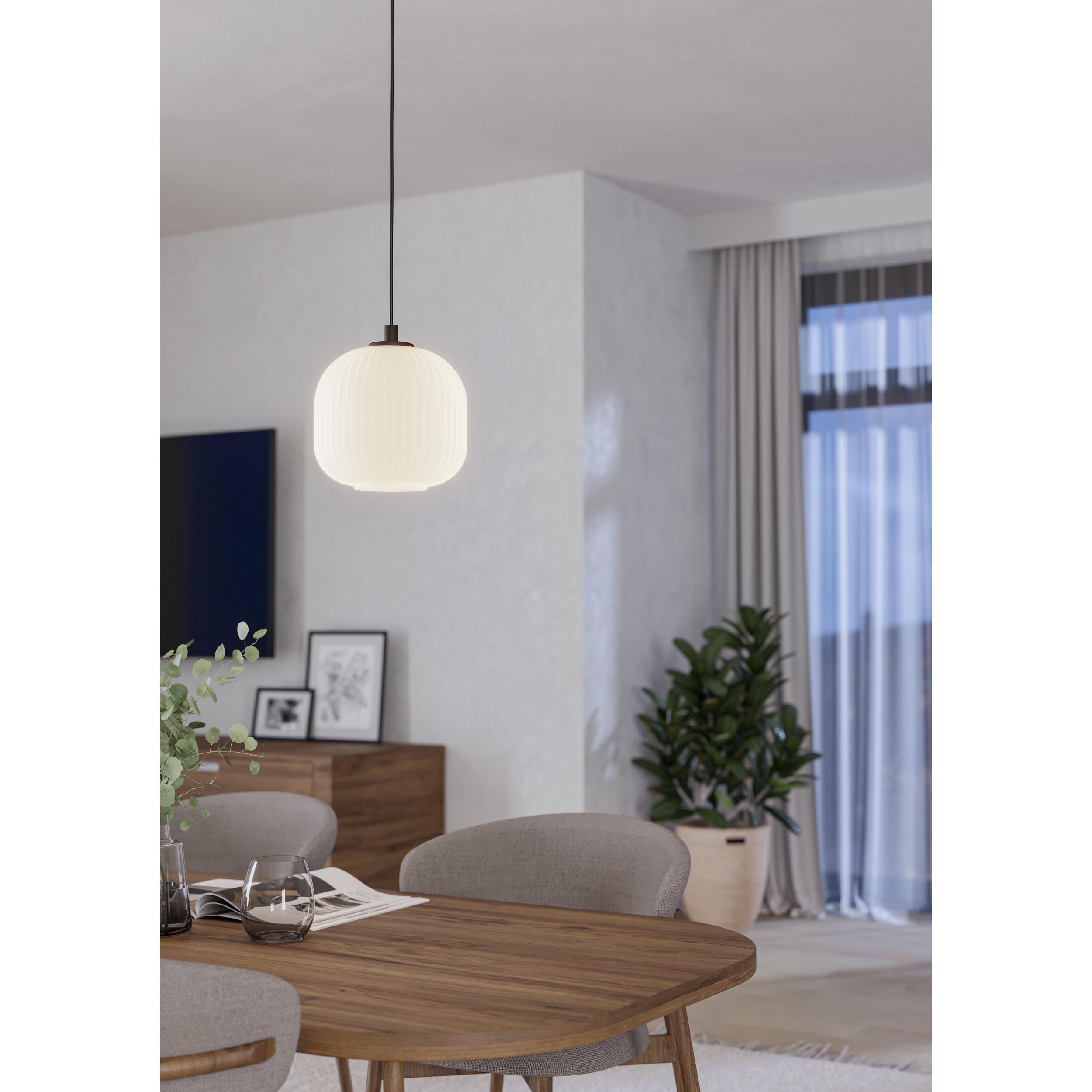 Suspension MANTUNALLE blanc Ø20cm