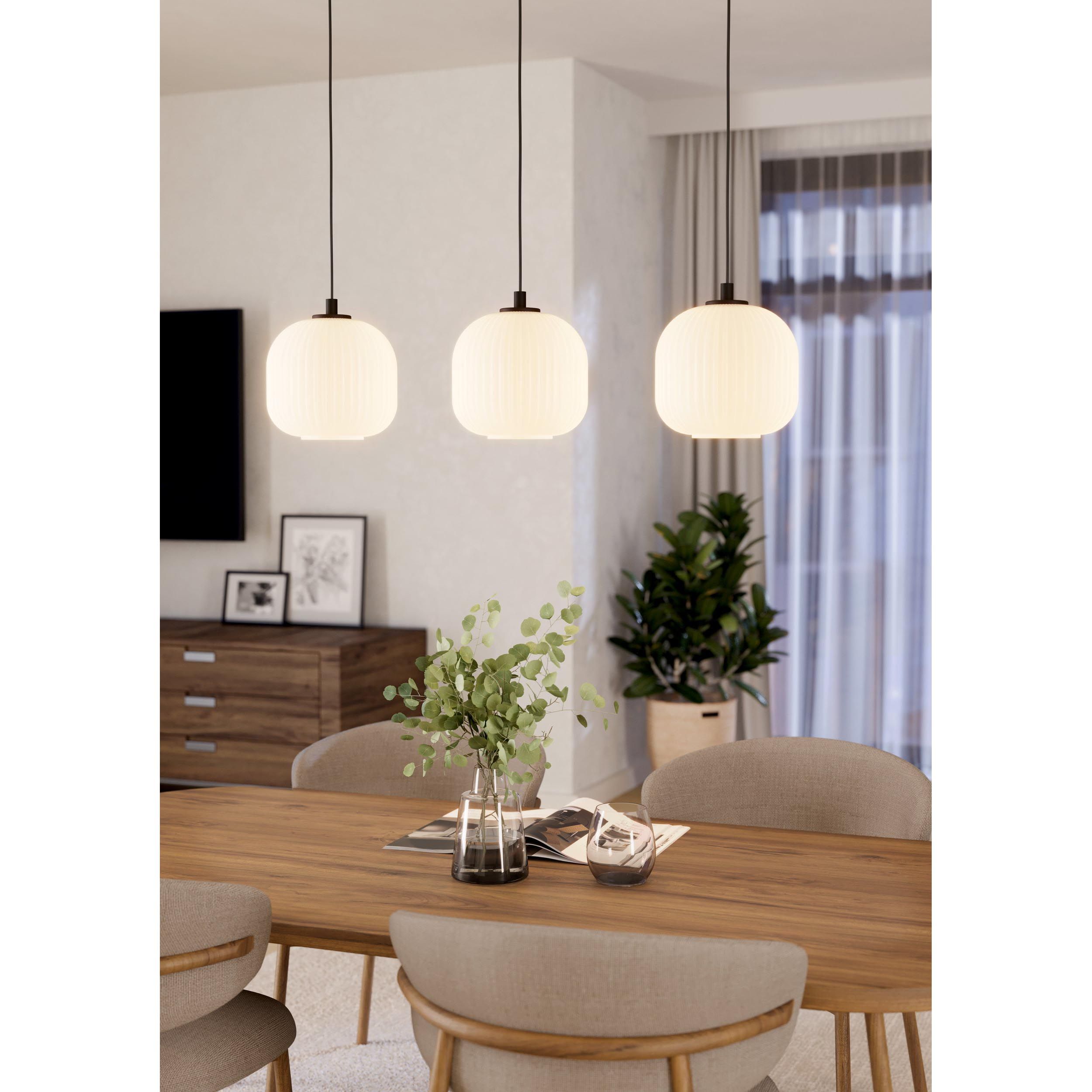 Suspension MANTUNALLE blanc L120cm