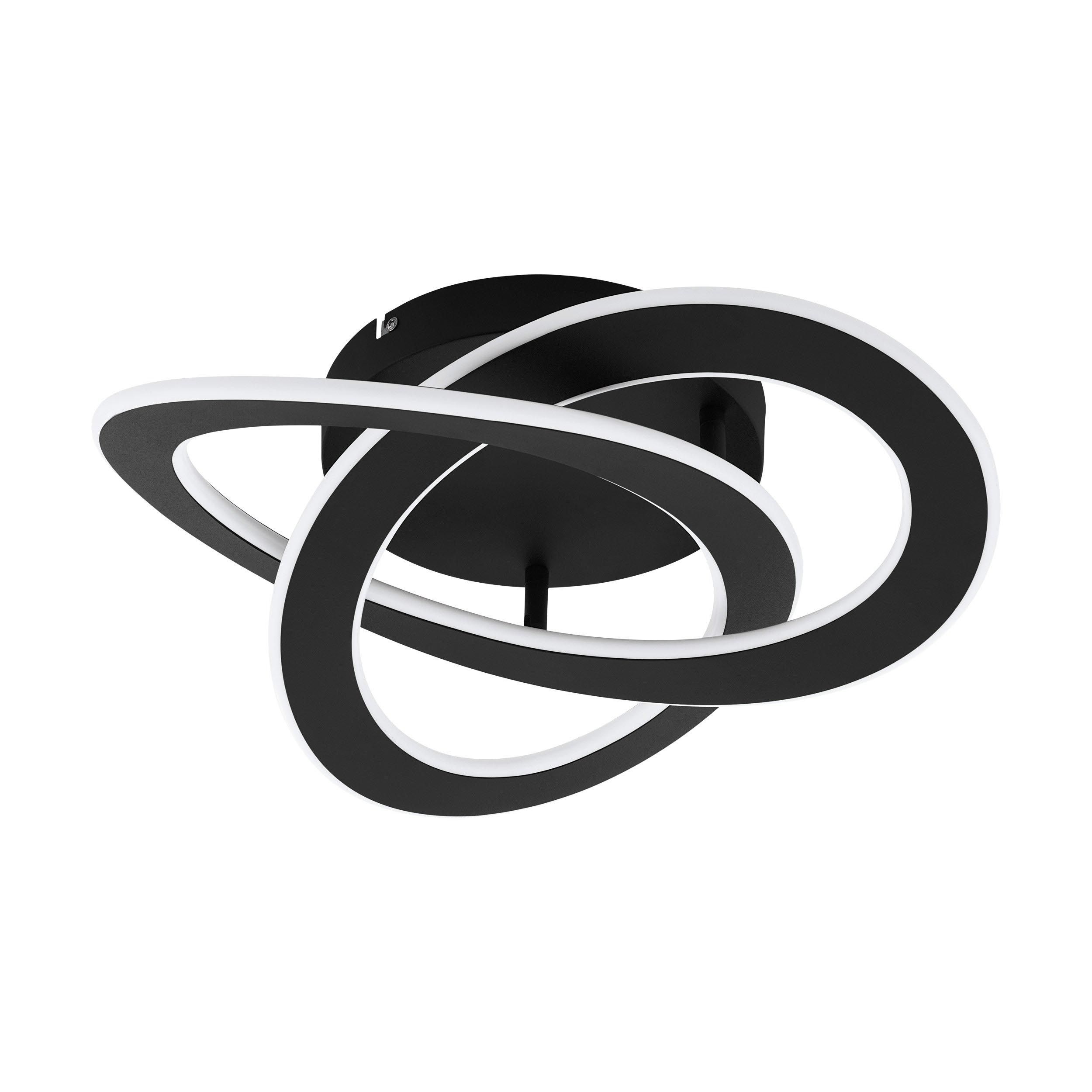 Plafonnier LED ROLIMARE noir L42cm