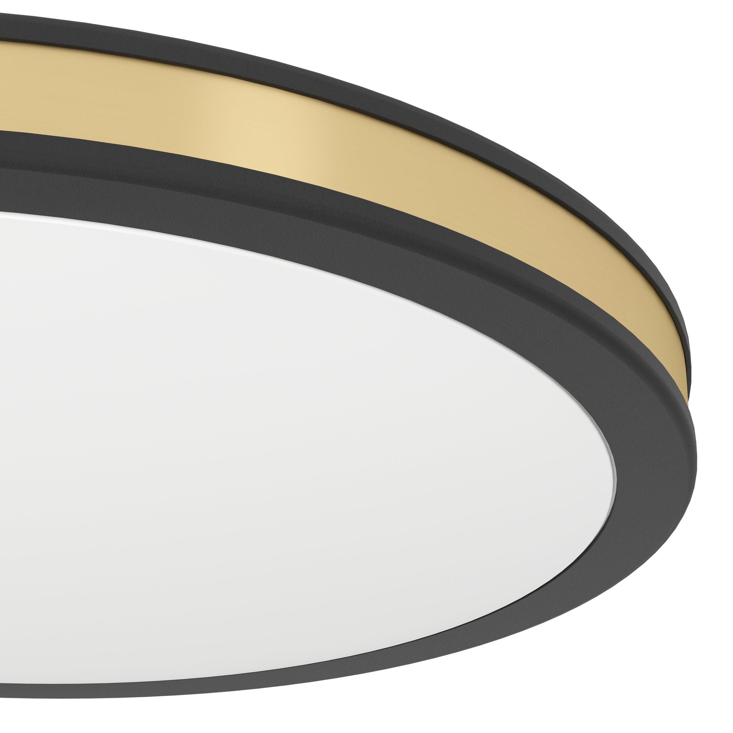 Plafonnier LED PESCAITO noir Ø28cm
