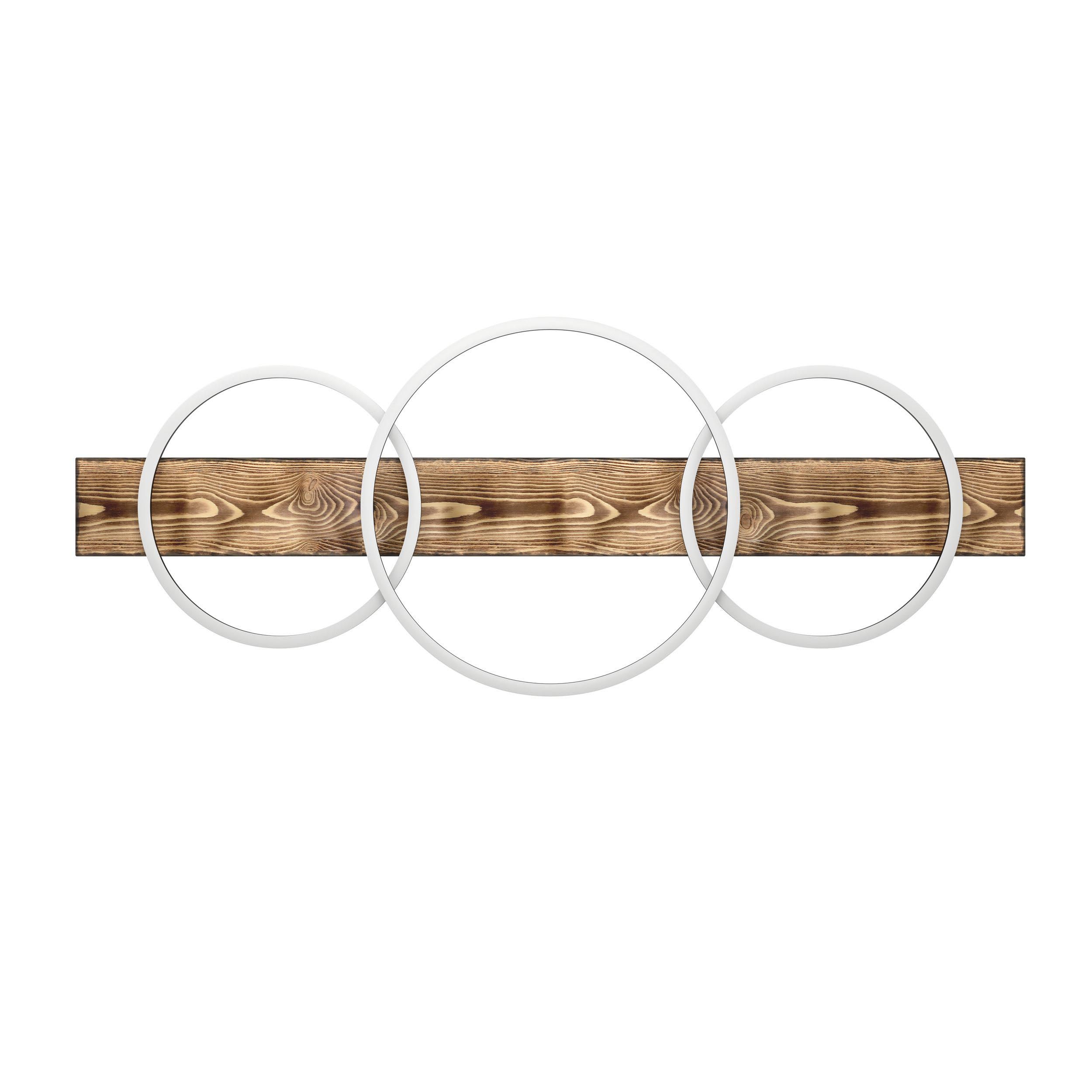 Plafonnier LED BOYAL marron/bois L101cm