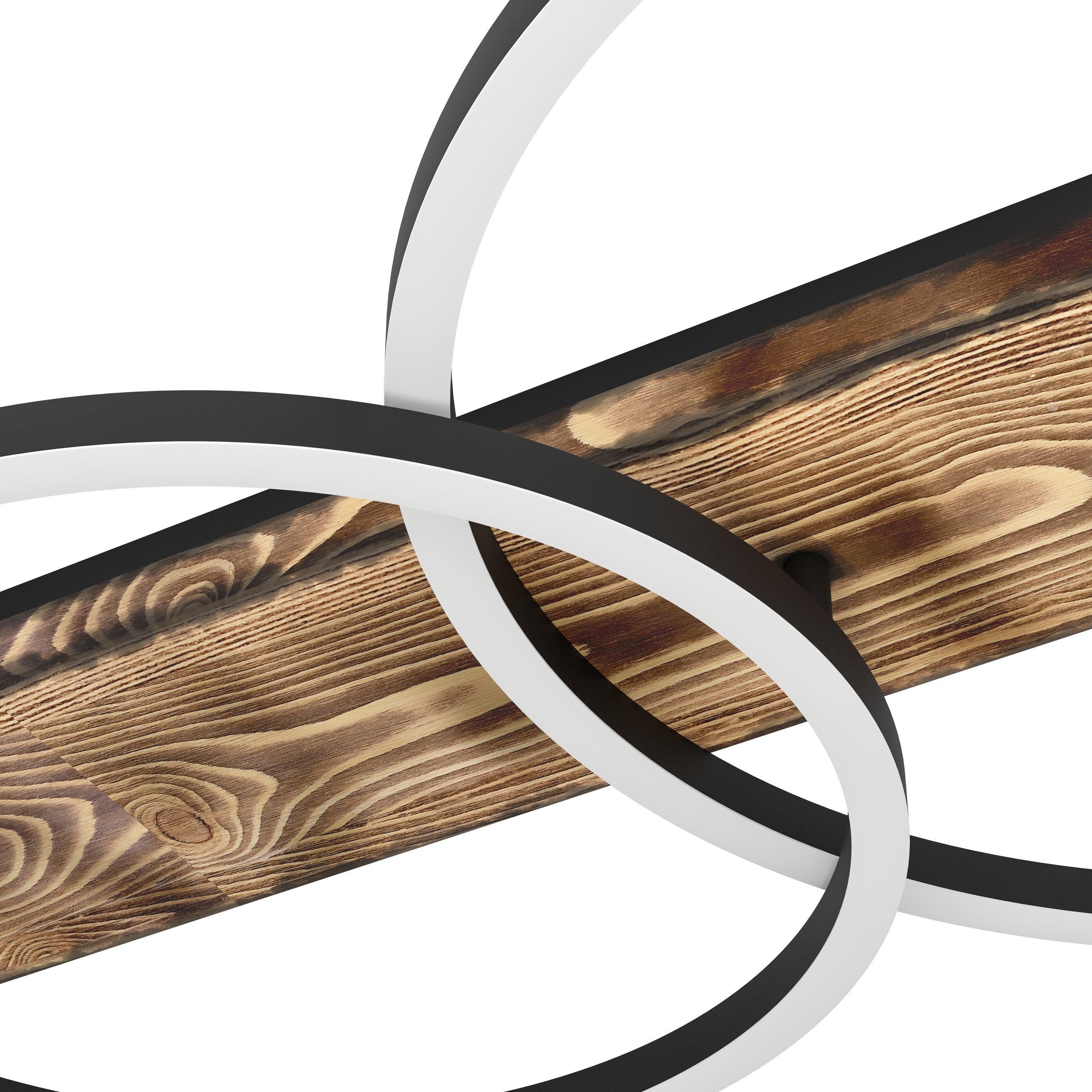 Plafonnier LED BOYAL marron/bois L101cm