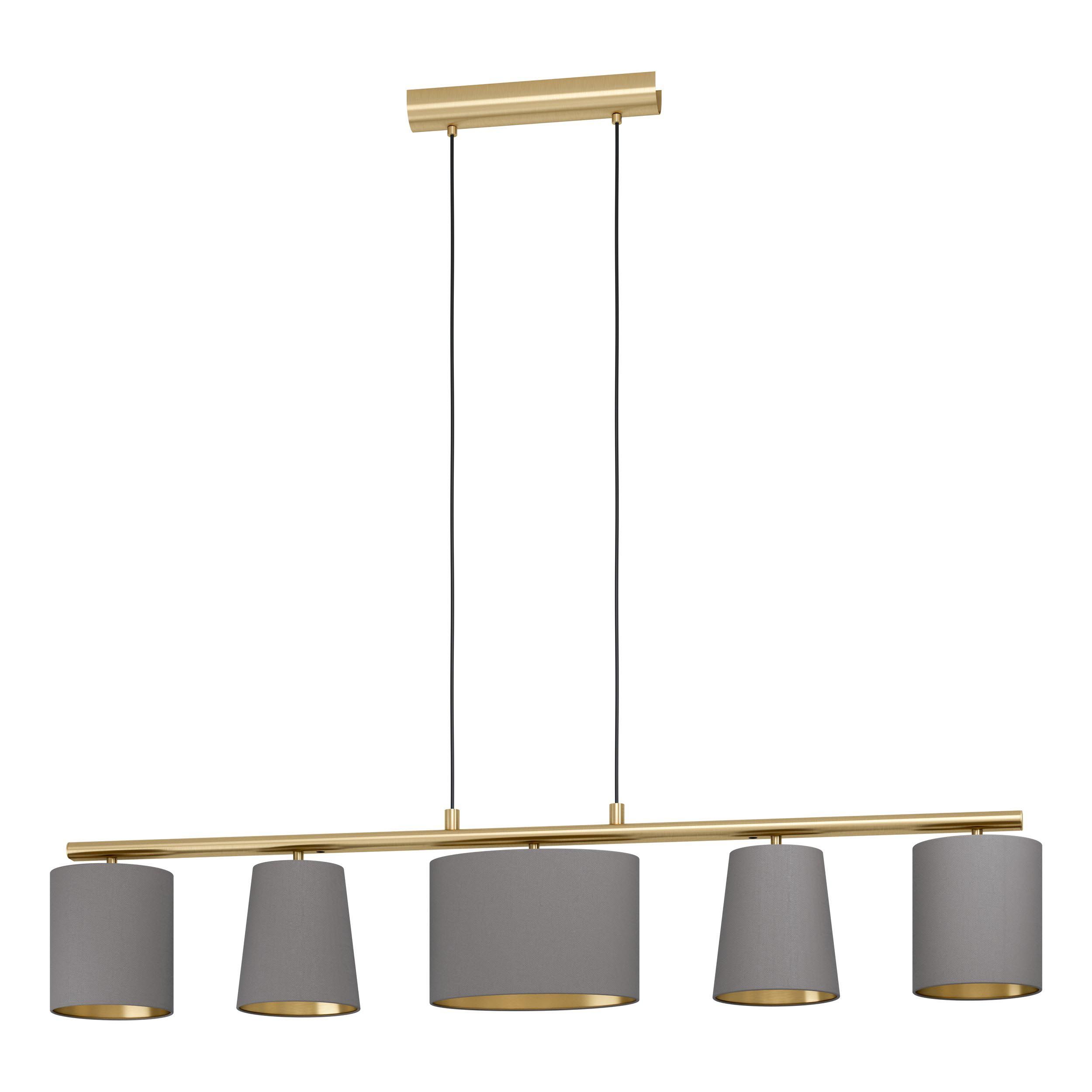Suspension ALMEIDA 2 gris L120cm