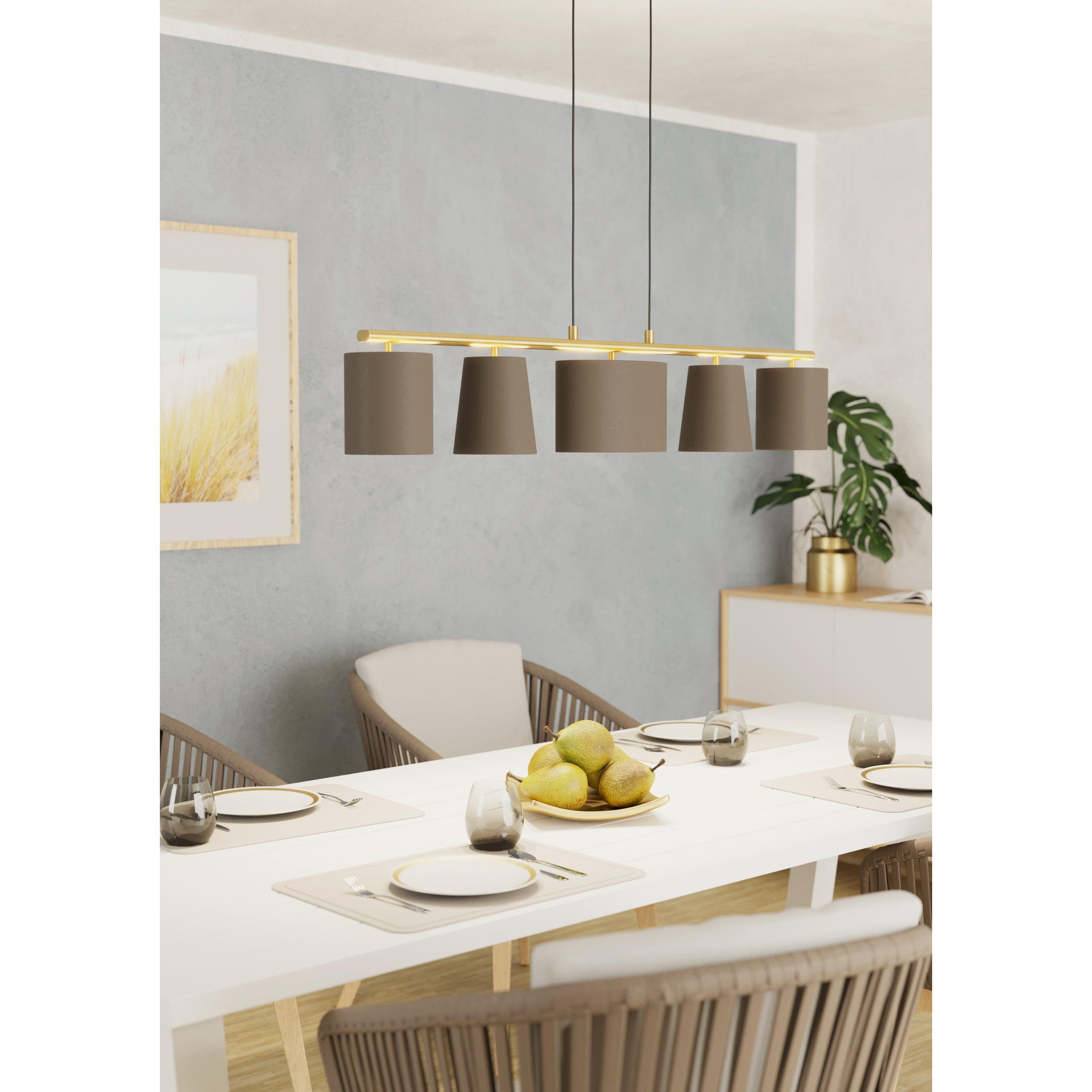 Suspension ALMEIDA 2 gris L120cm